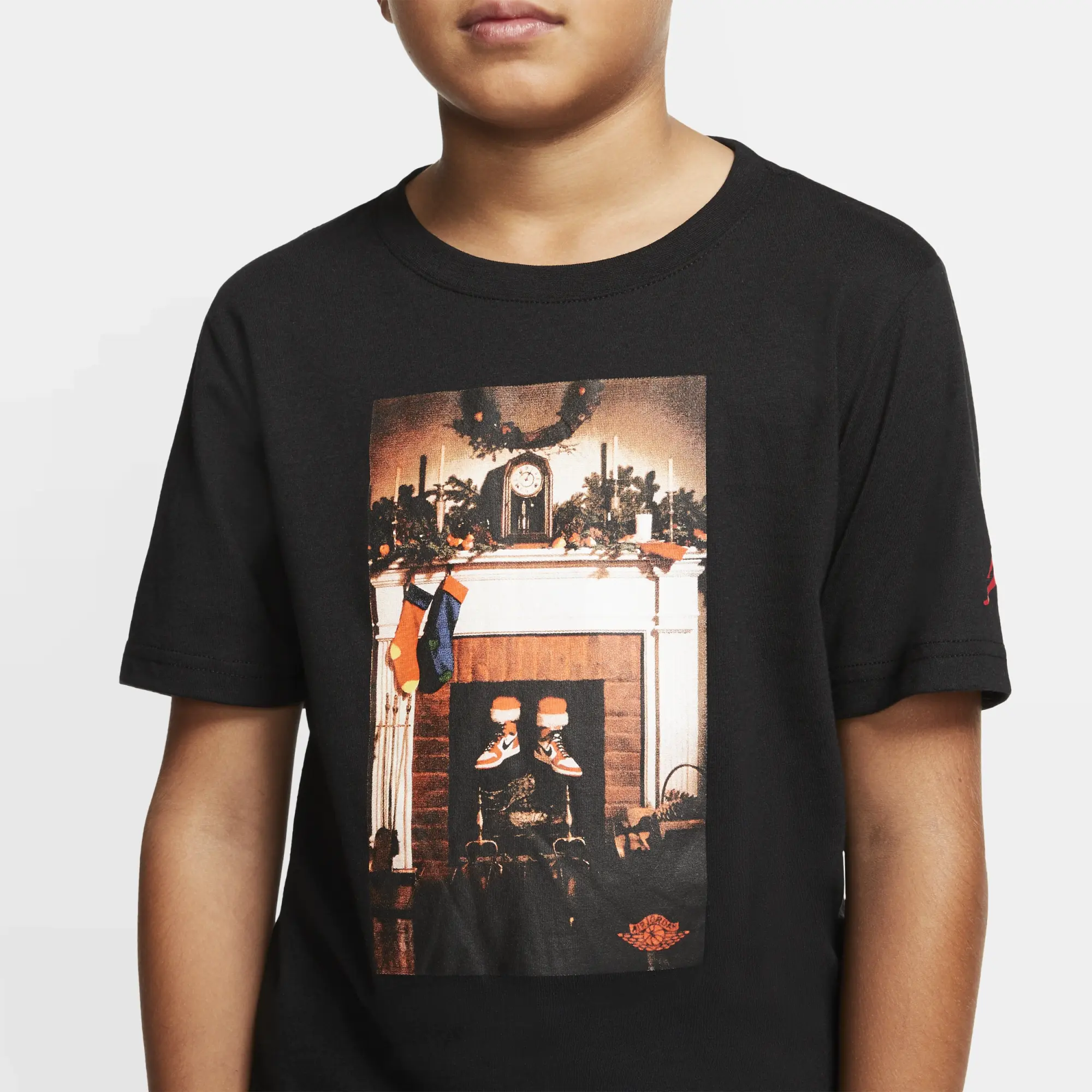 Nike Jordan Nike Air Jordan Older Kids' (Boys') Short-Sleeve T-Shirt - Black - Cotton