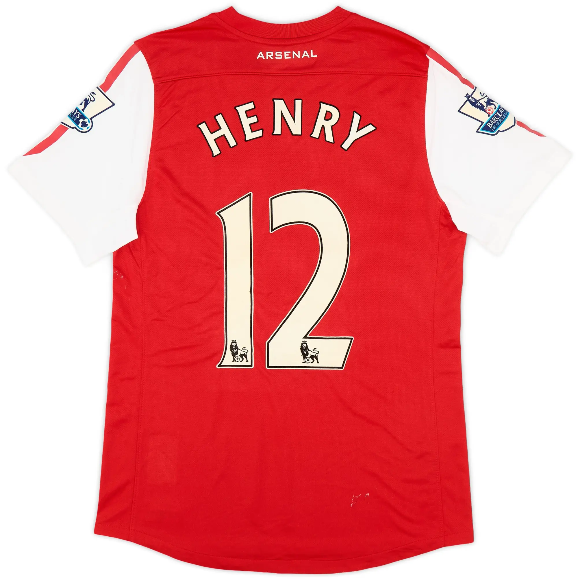 Nike 2011-12 Arsenal Player Issue Home Shirt Henry #12 - 5/10 - (L)