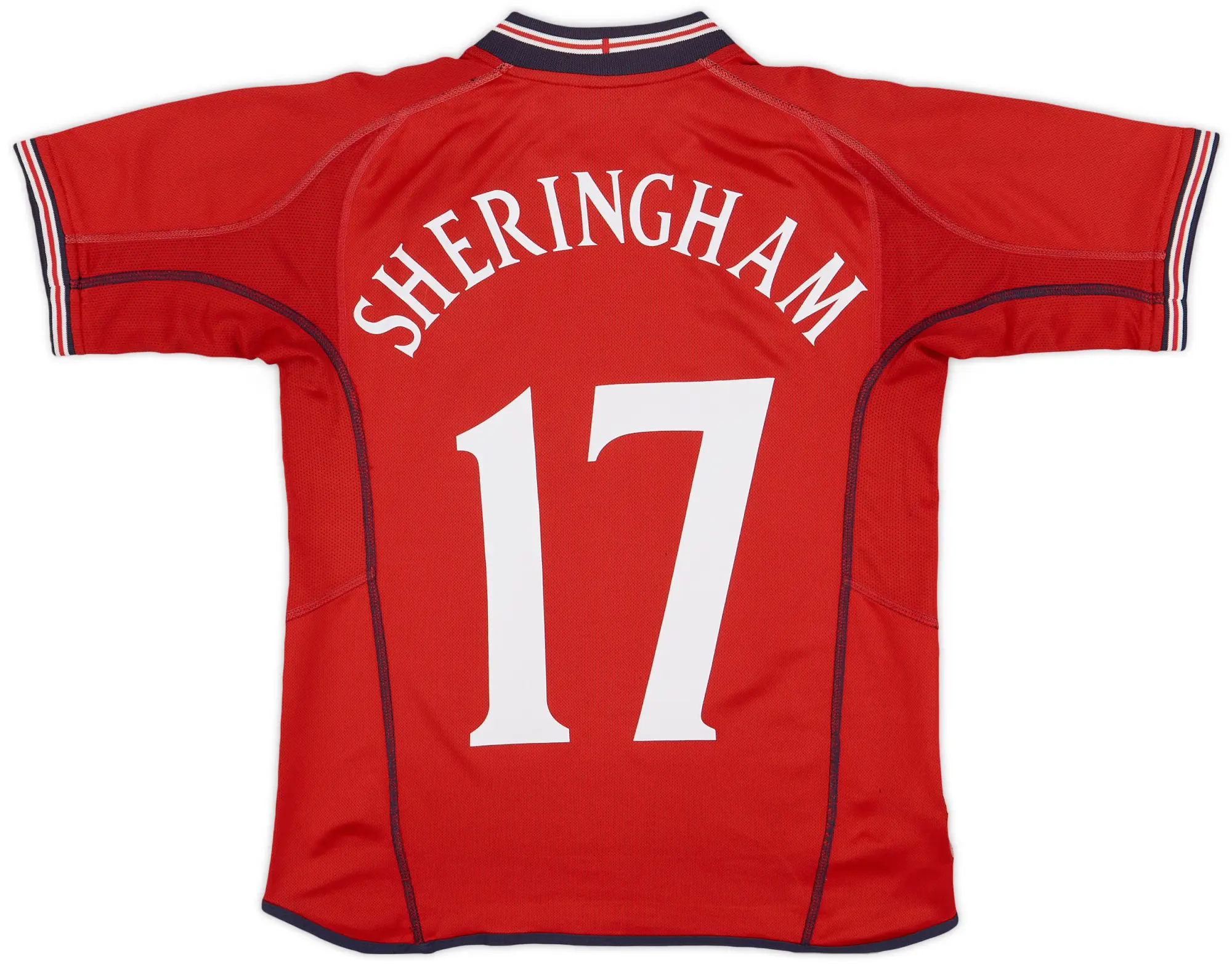 Umbro 2002-04 England Away Shirt Sheringham #17 - 8/10 - (XL.Boys)