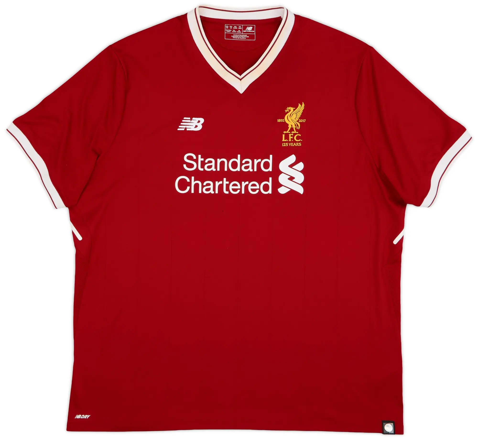 NewBalance 2017-18 Liverpool 125 Years Home Shirt - 5/10 - (XXL)