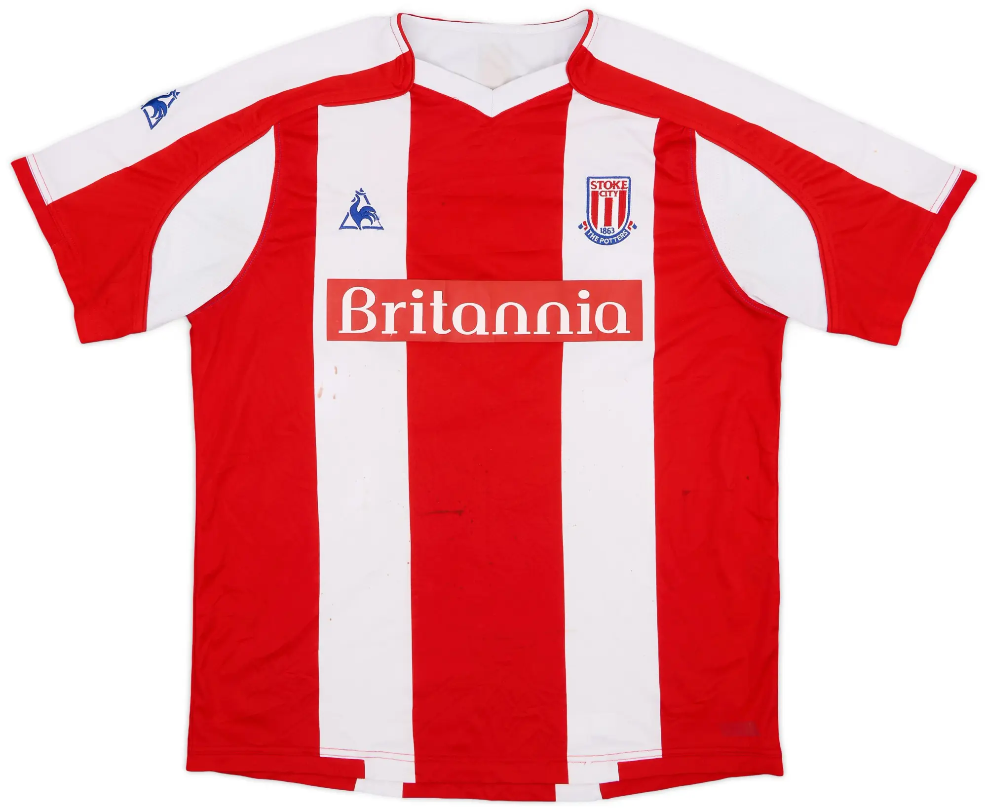 LeCoqSportif 2008-09 Stoke City Home Shirt - 4/10 - (L)