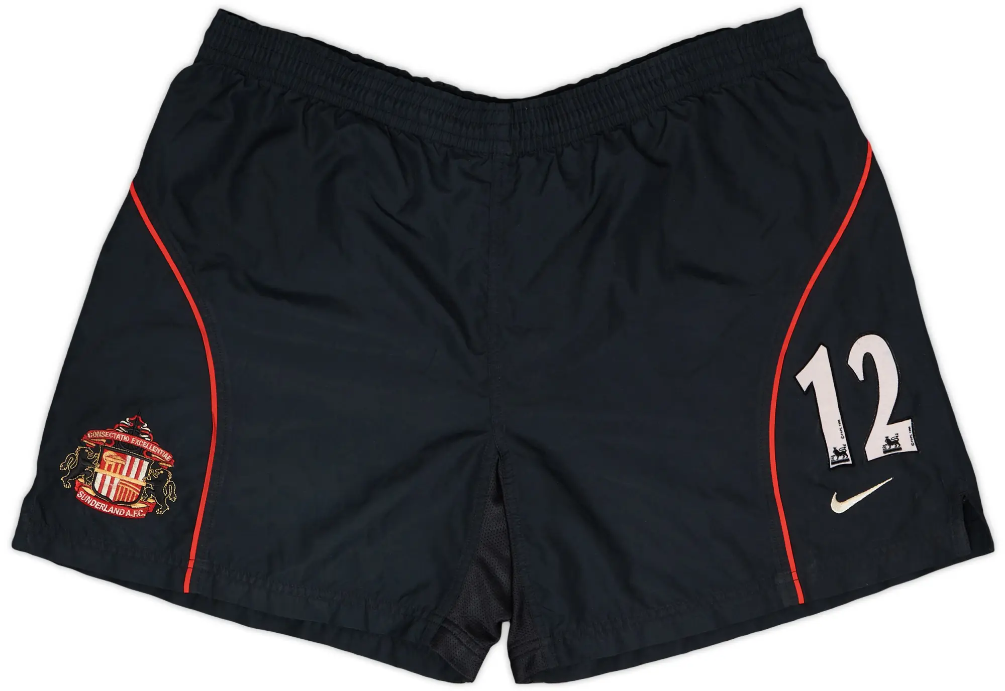 Nike 2000-01 Sunderland Match Issue Home Shorts #12 (Dichio)