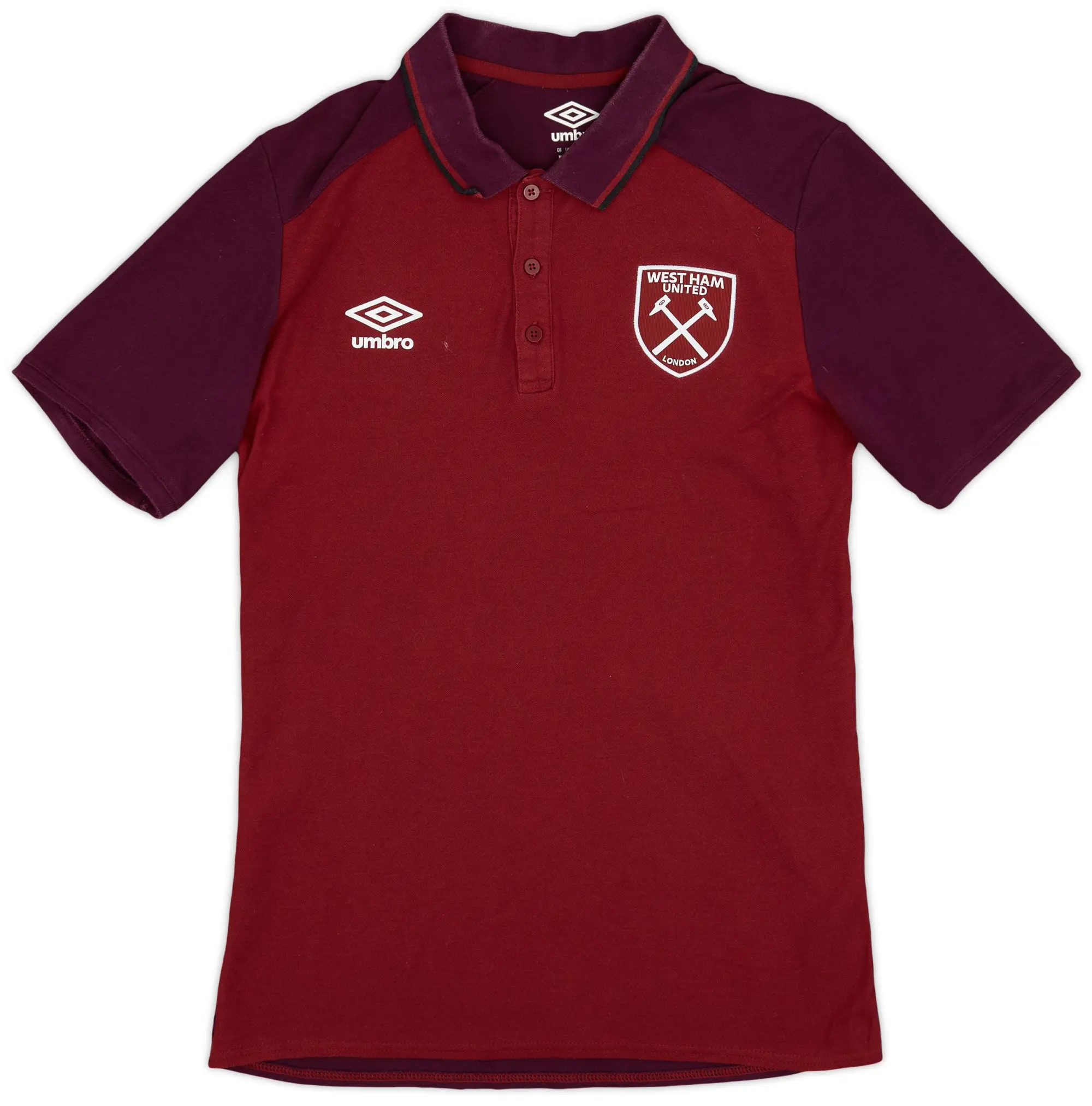 2017-18 West Ham Umbro Polo Shirt - 8/10 - (M)