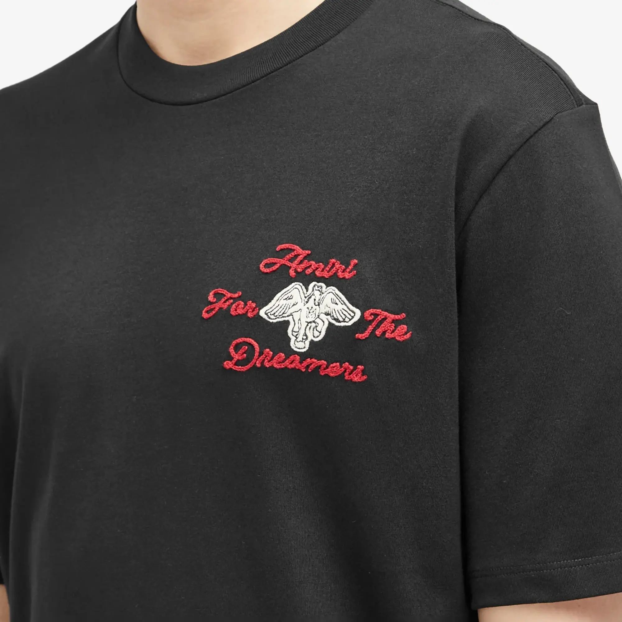 AMIRI Men's Embroidered Dreamers T-Shirt Black