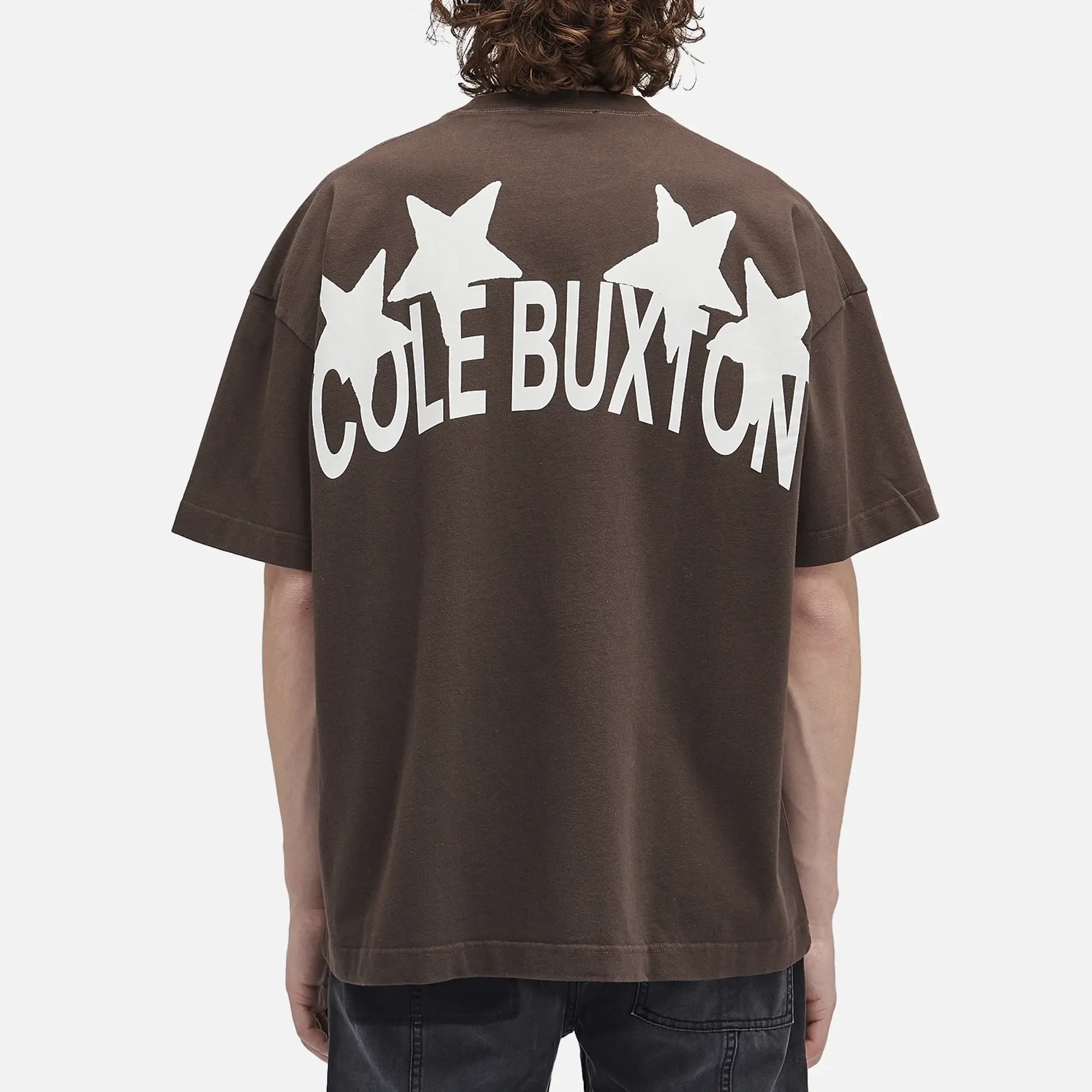 Cole Buxton Men's 4 Star T-Shirt Brown