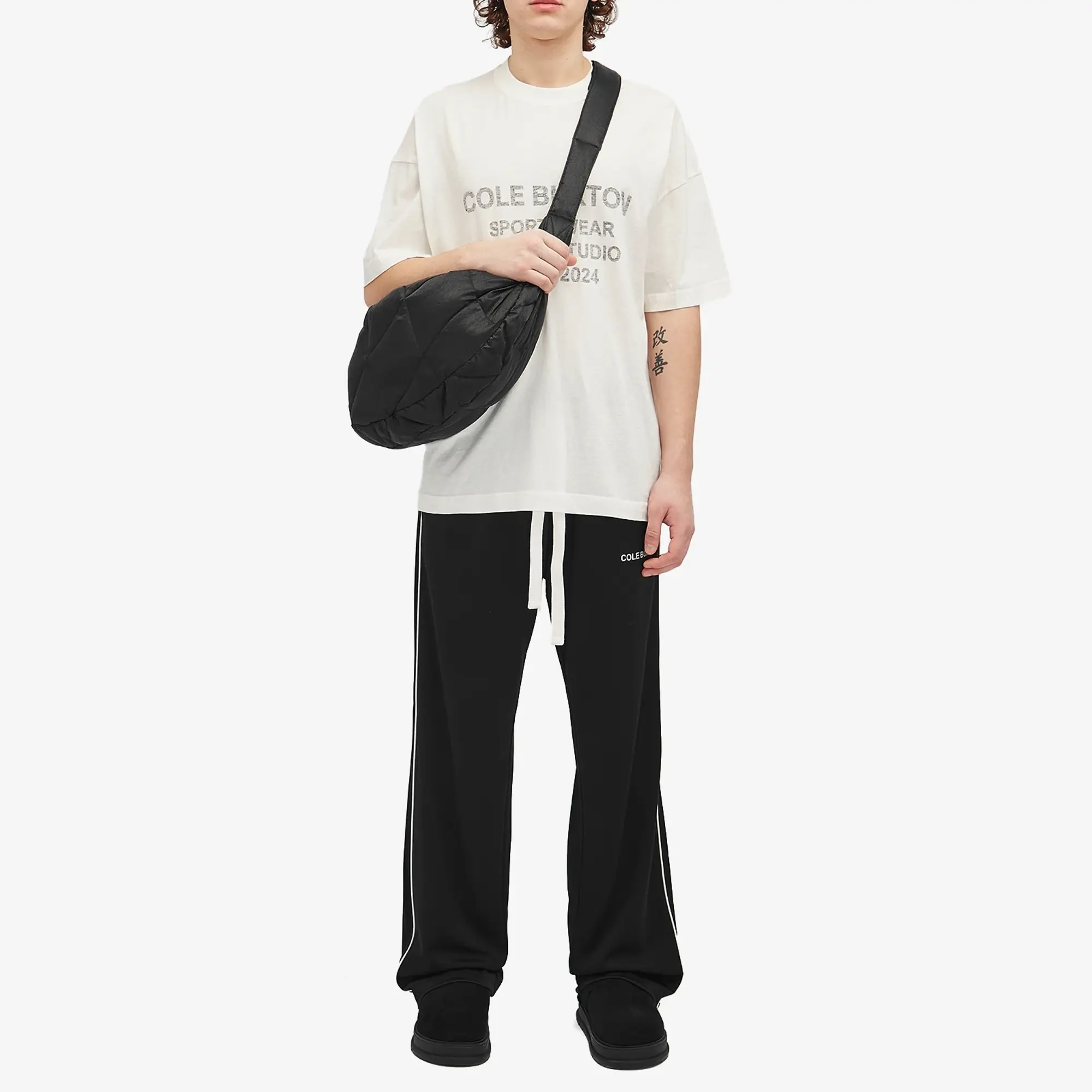 Cole Buxton Men's Ripstop Nylon Sling Bag Black