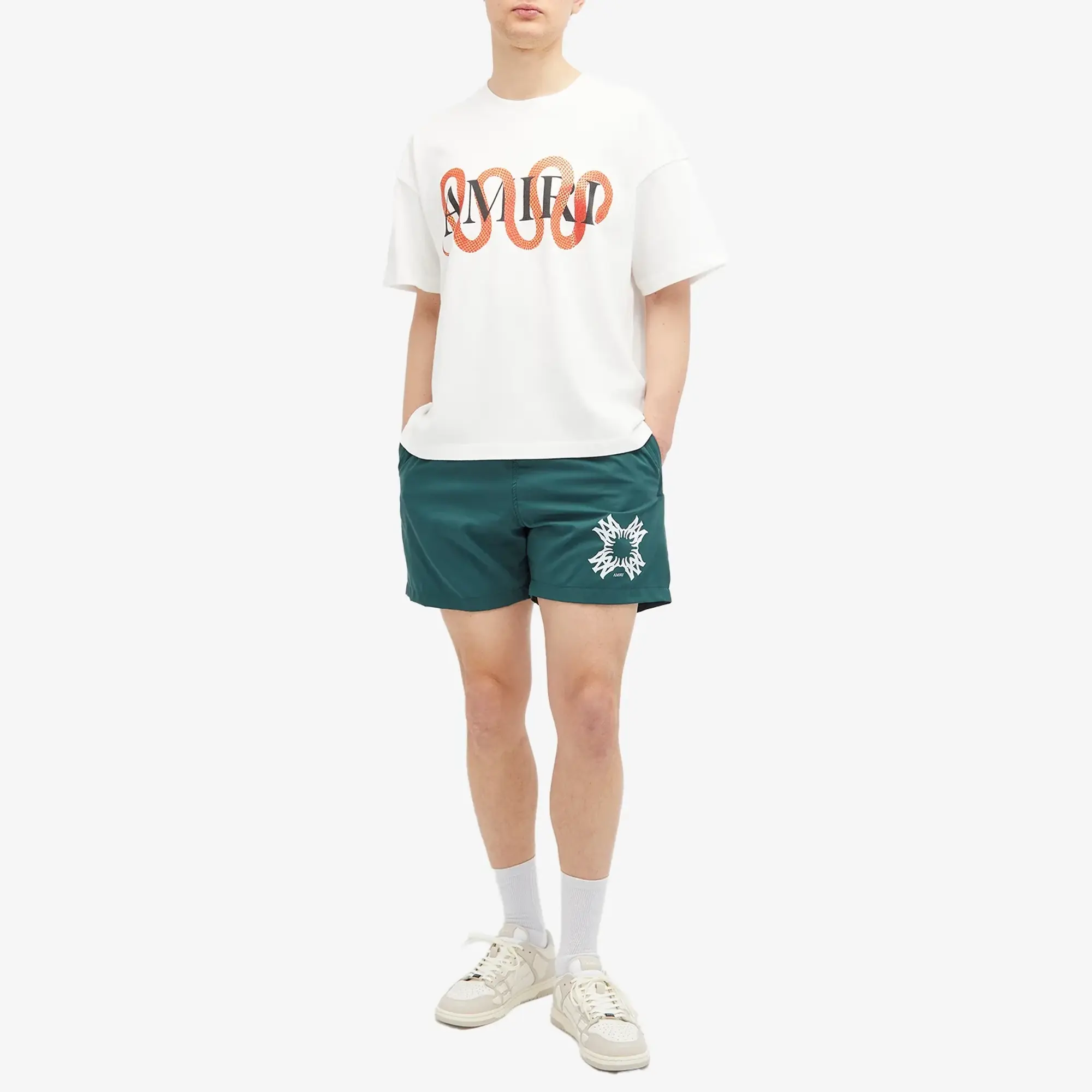 AMIRI Men's Snake Chinese New Year T-Shirt Ivory