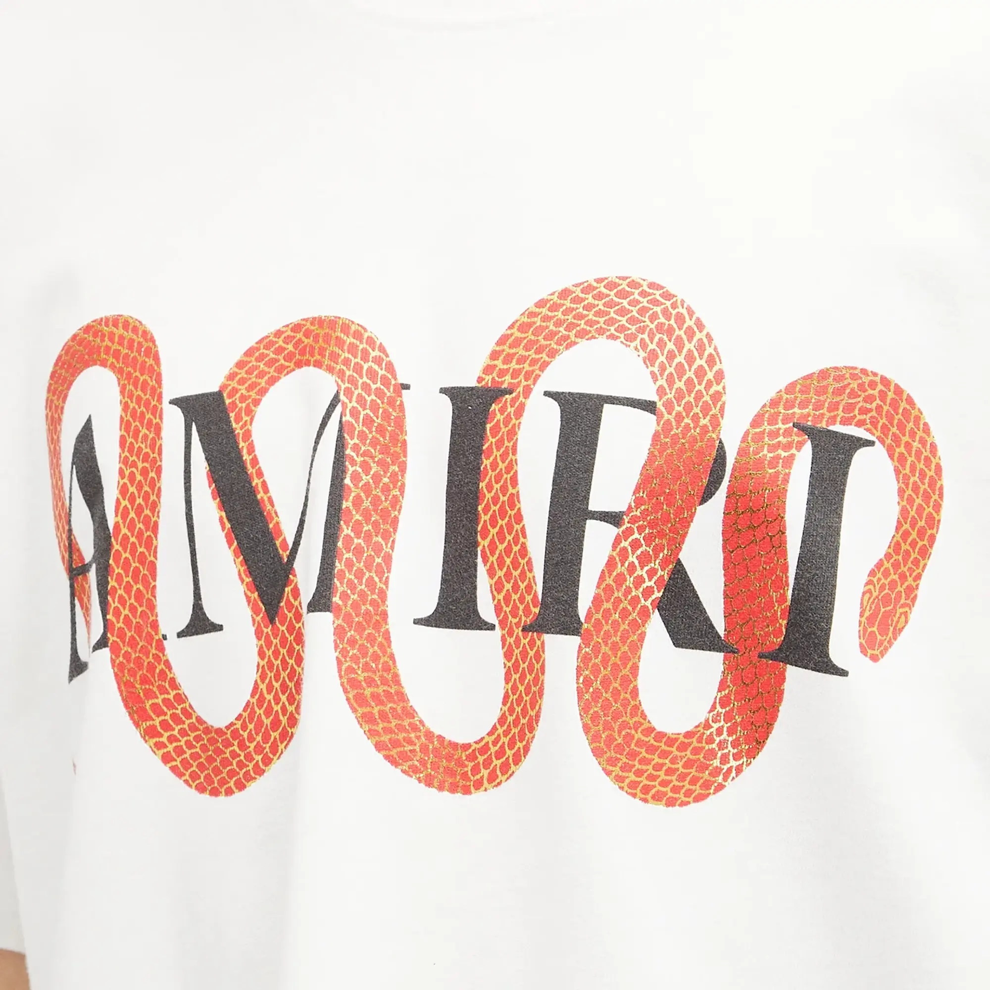 AMIRI Men's Snake Chinese New Year T-Shirt Ivory