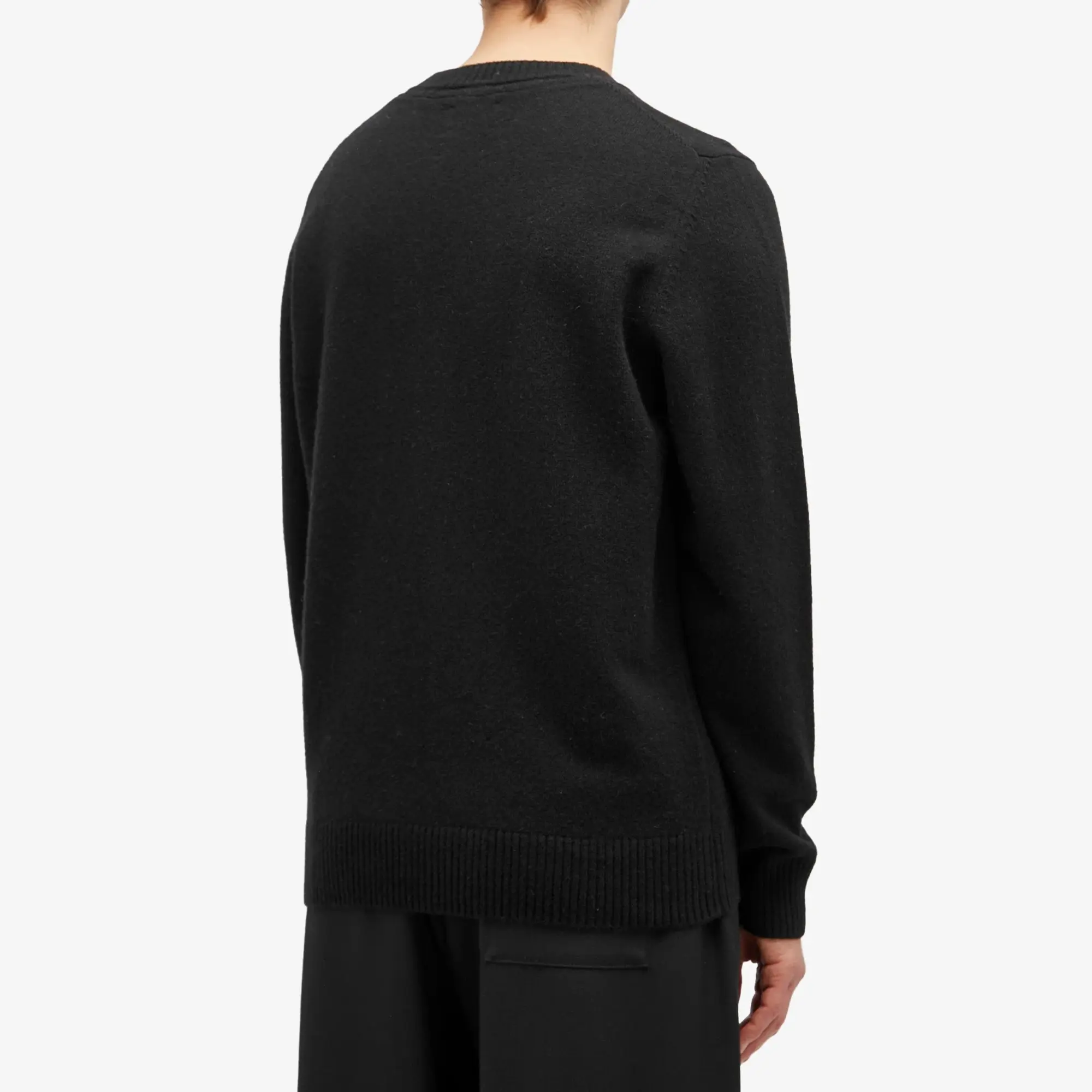 Norse Projects Men's Standard Lambswool Knit Jumper Black
