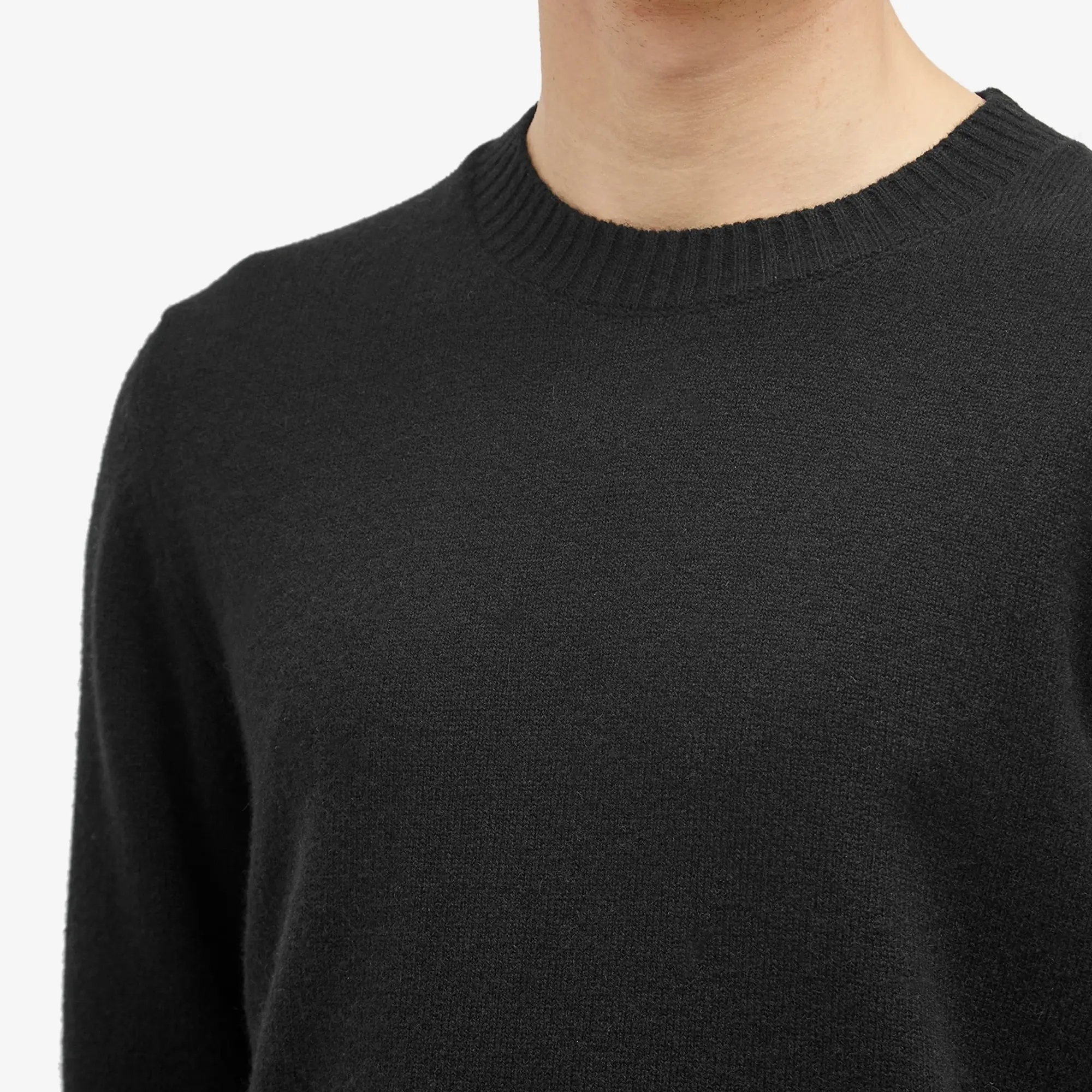 Norse Projects Men's Standard Lambswool Knit Jumper Black