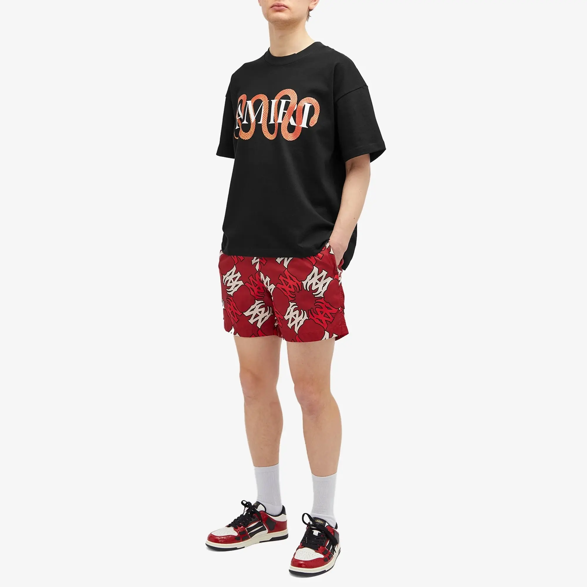 AMIRI Men's Snake Chinese New Year T-Shirt Black