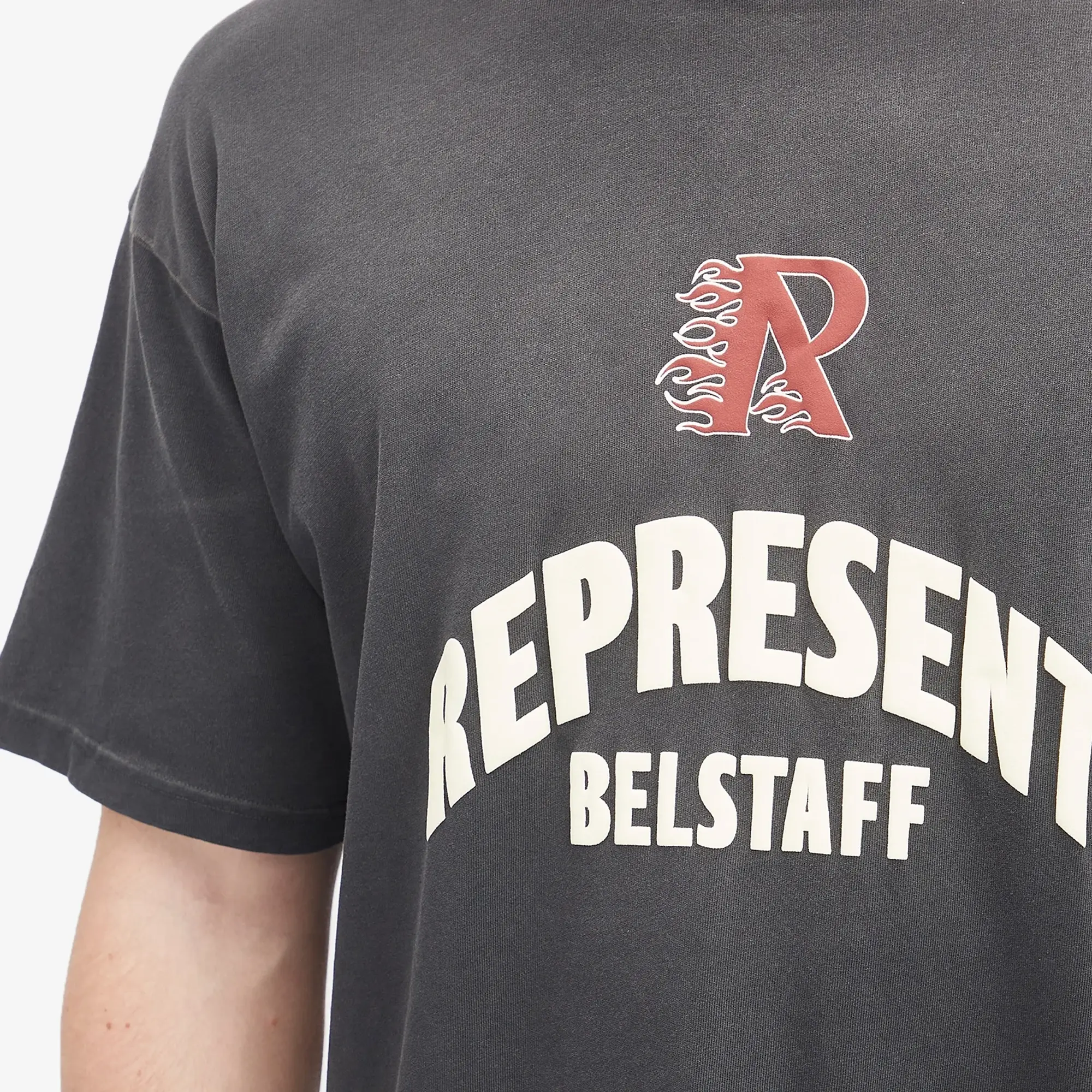 Represent Men's x Belstaff Flame Pheonix T-Shirt Shadow
