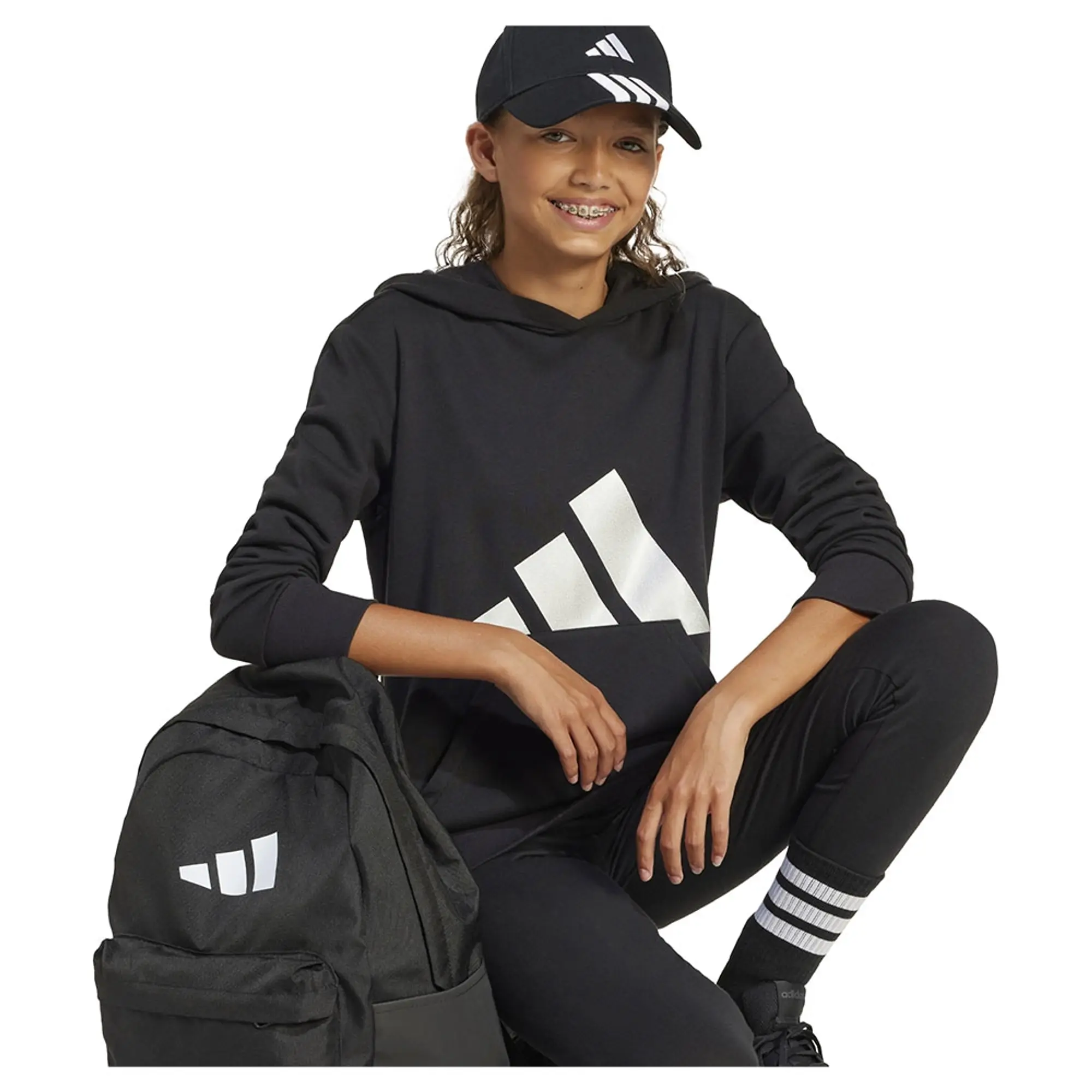 adidas  -  boys's Children's sweatshirt in Black