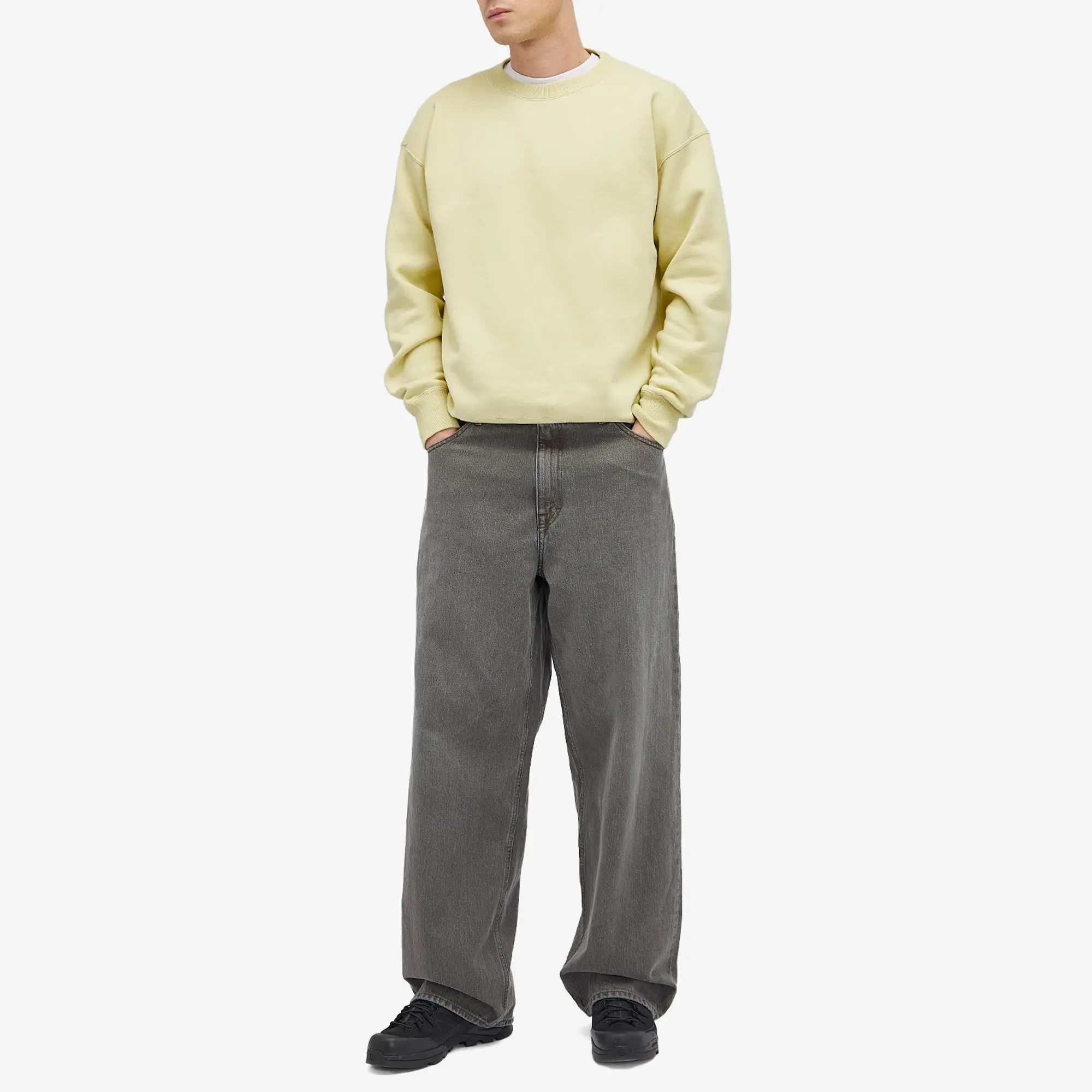 Auralee Men's Smooth Soft Sweat Light Lime