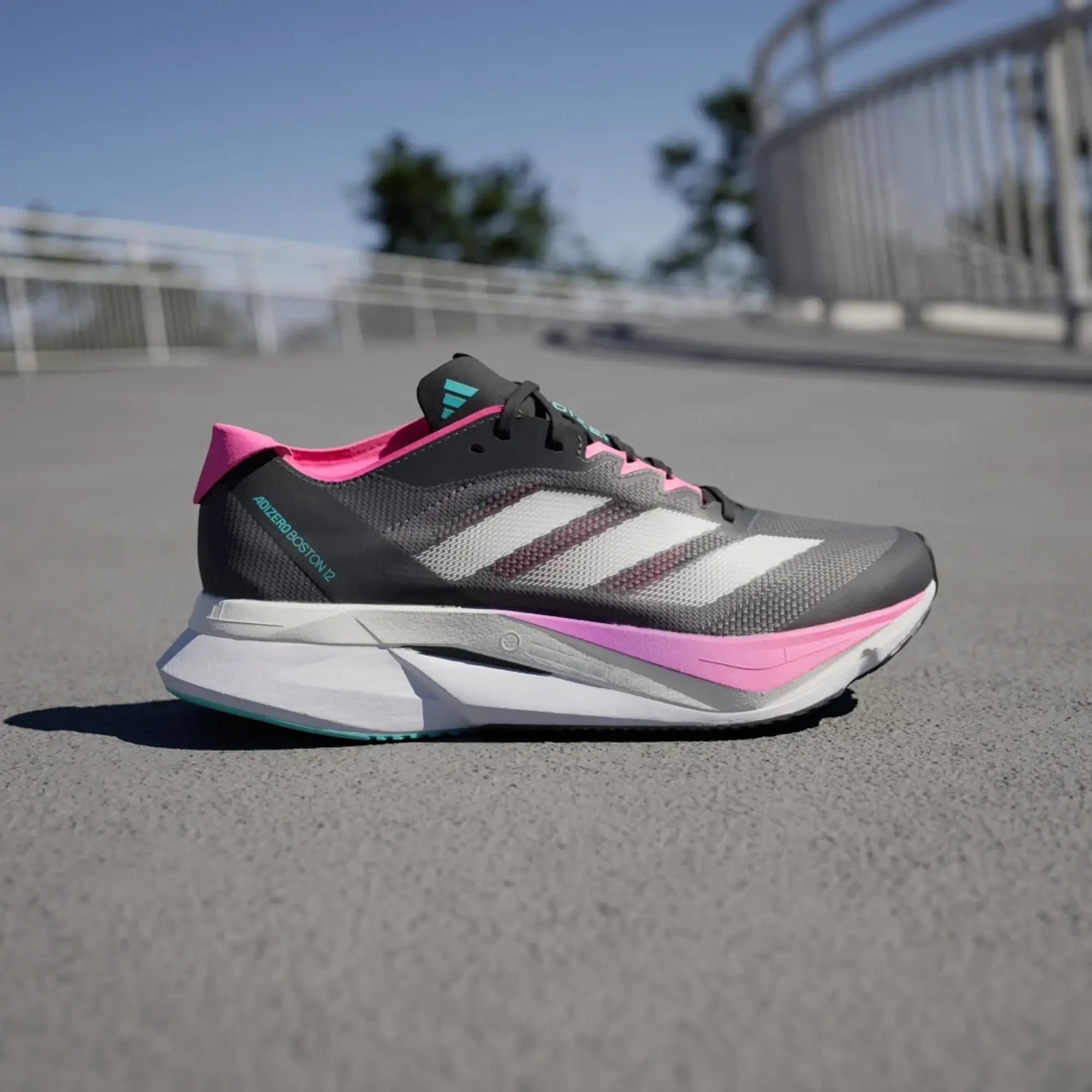 adidas Adizero Boston 12 Competition Running Shoe Women - Black, Pink