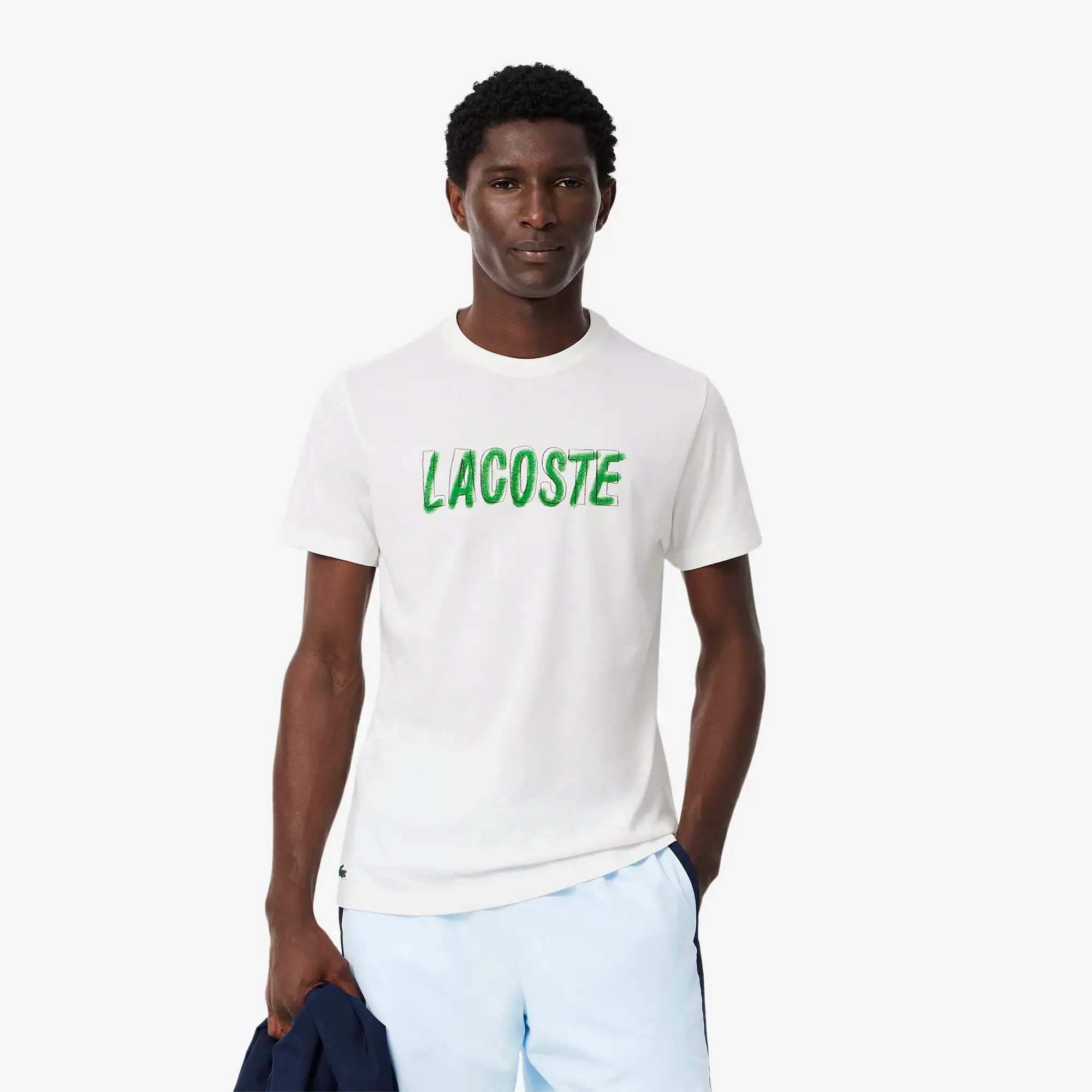 Lacoste Ultra Dry Printed Sport T-shirt - White