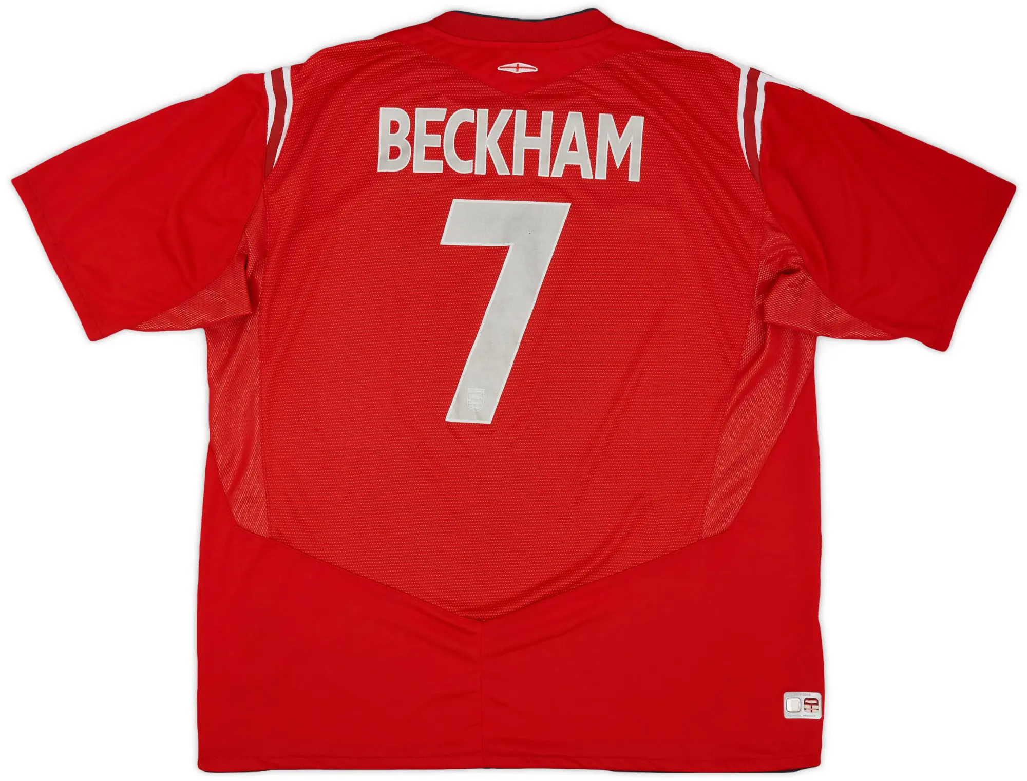Umbro 2004-06 England Away Shirt Beckham #7 - 5/10 - (XXL)