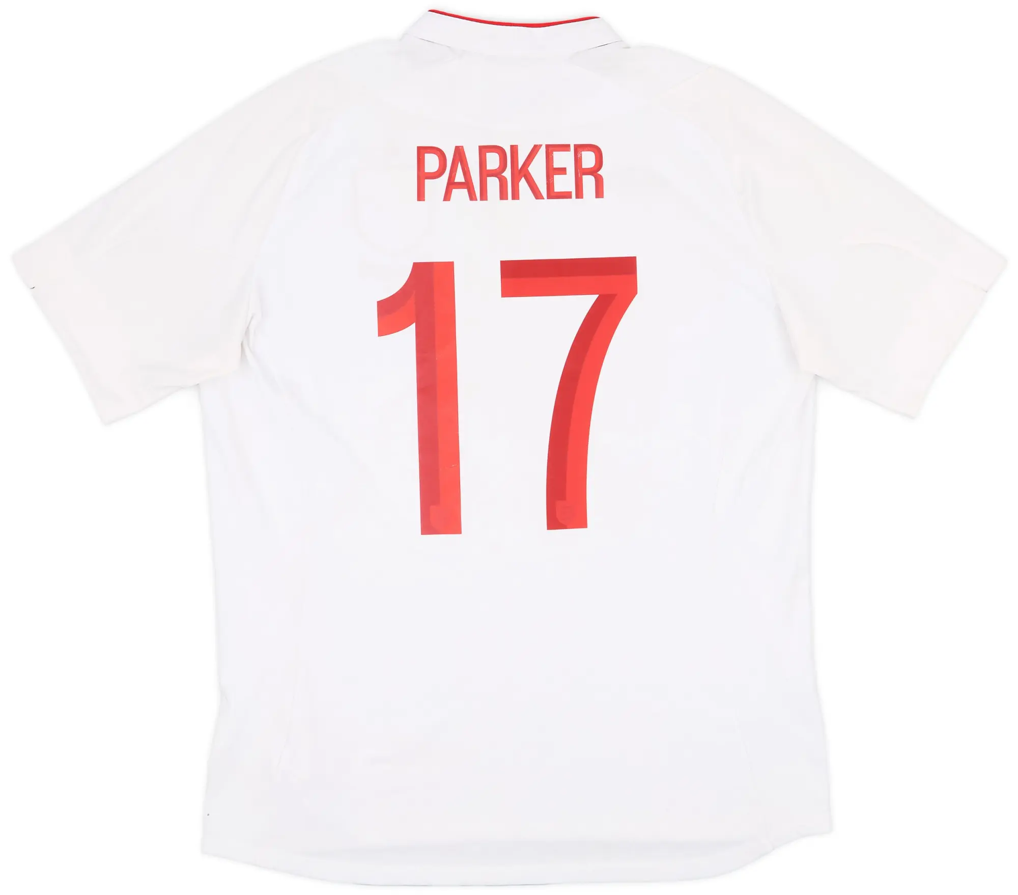 Umbro 2012-13 England Home Shirt Parker #17 - 8/10 - (XXL)