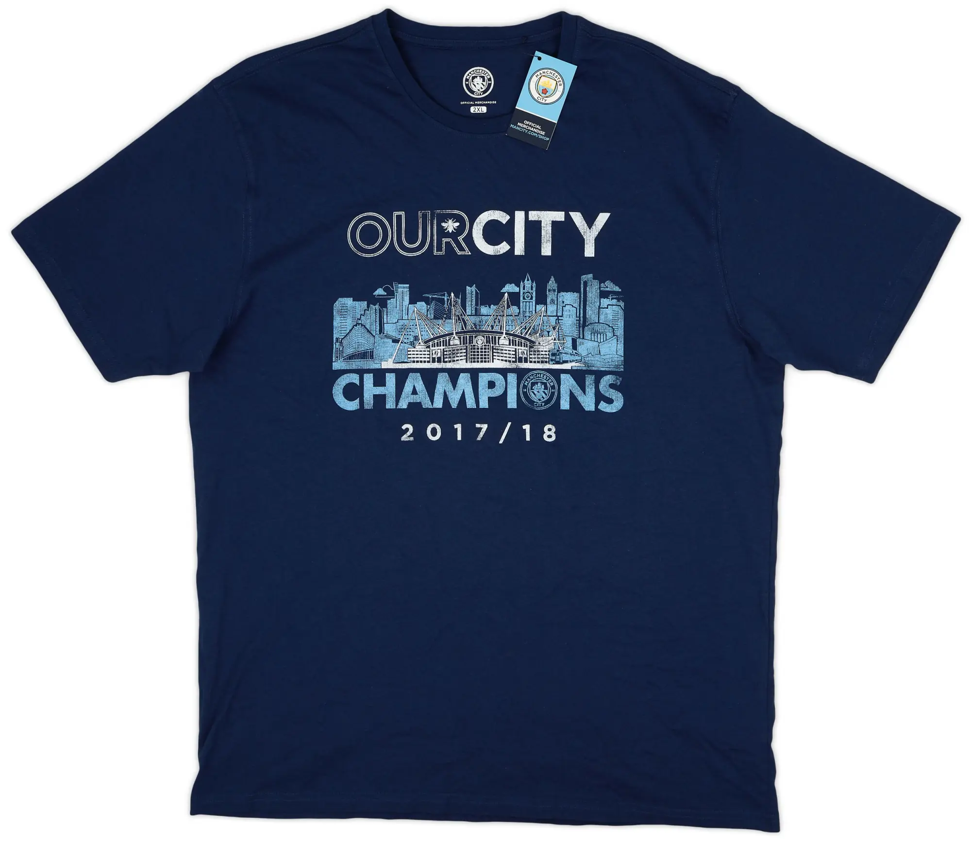 2018 Manchester City 'Champions 2017/18' Graphic Tee (XXL)