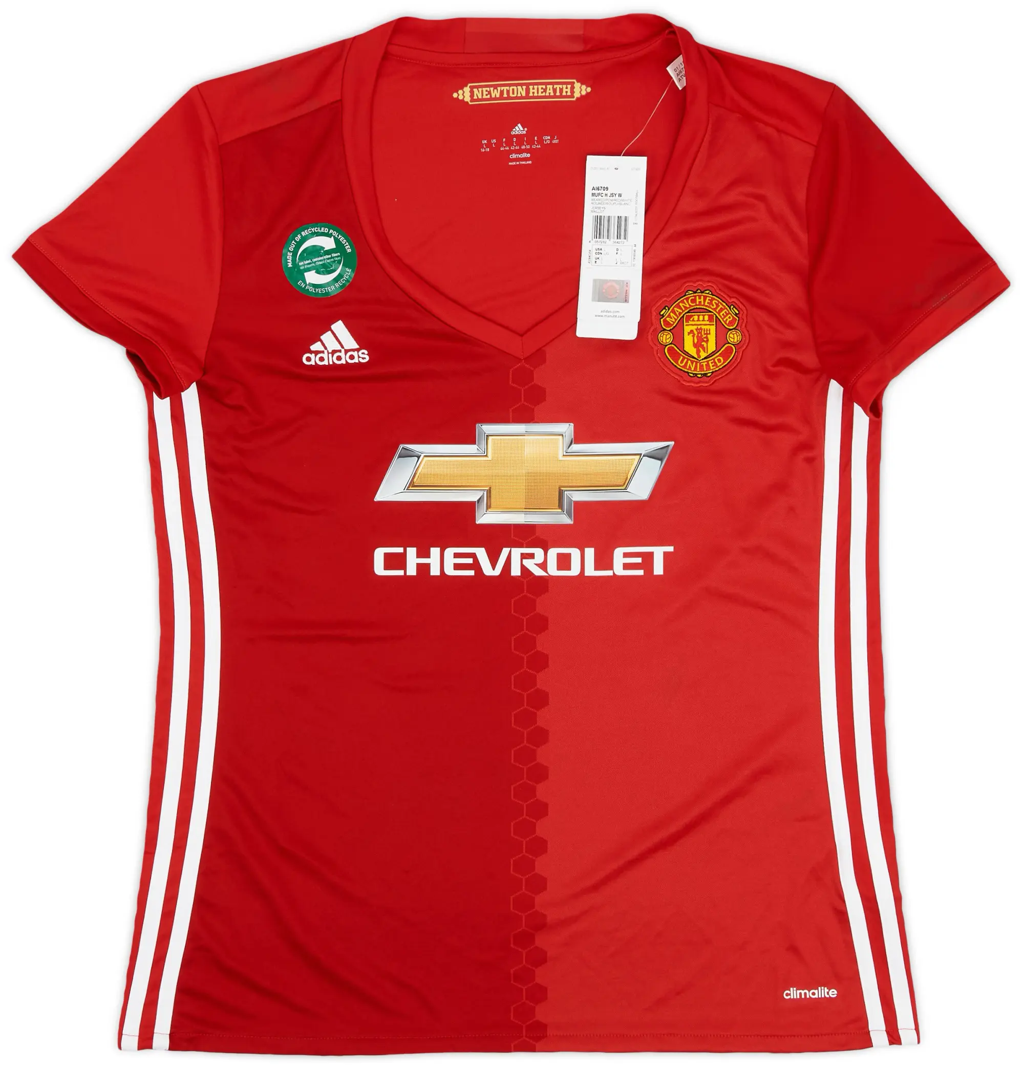 adidas 2016-17 Manchester United Home Shirt (Women's L)