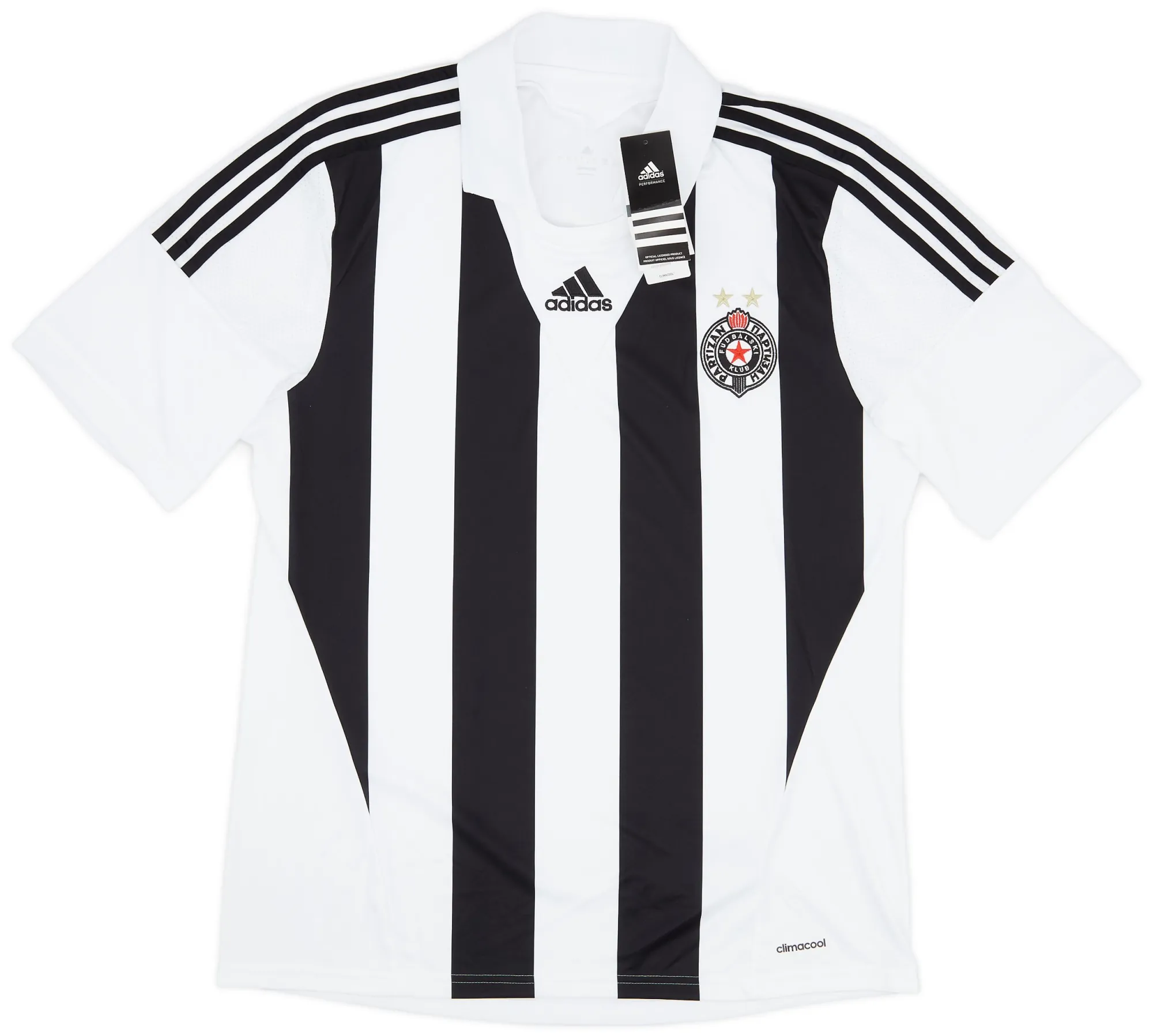 adidas Partizan Belgrade Mens SS Home Shirt 2013/14