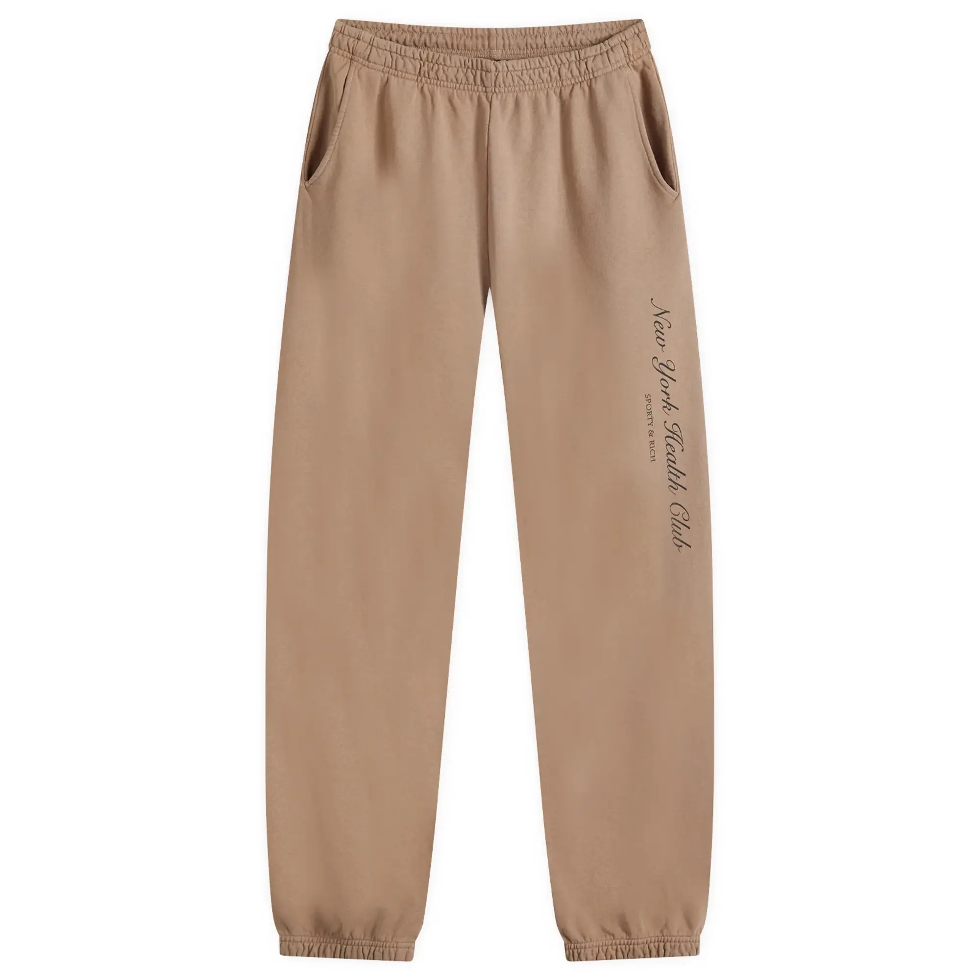 Sporty & Rich Women's NY Health Club Sweatpant Mink Faded Black