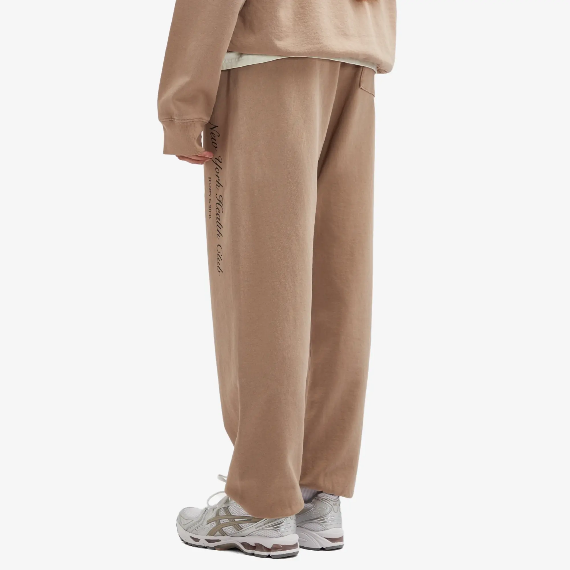 Sporty & Rich Women's NY Health Club Sweatpant Mink Faded Black