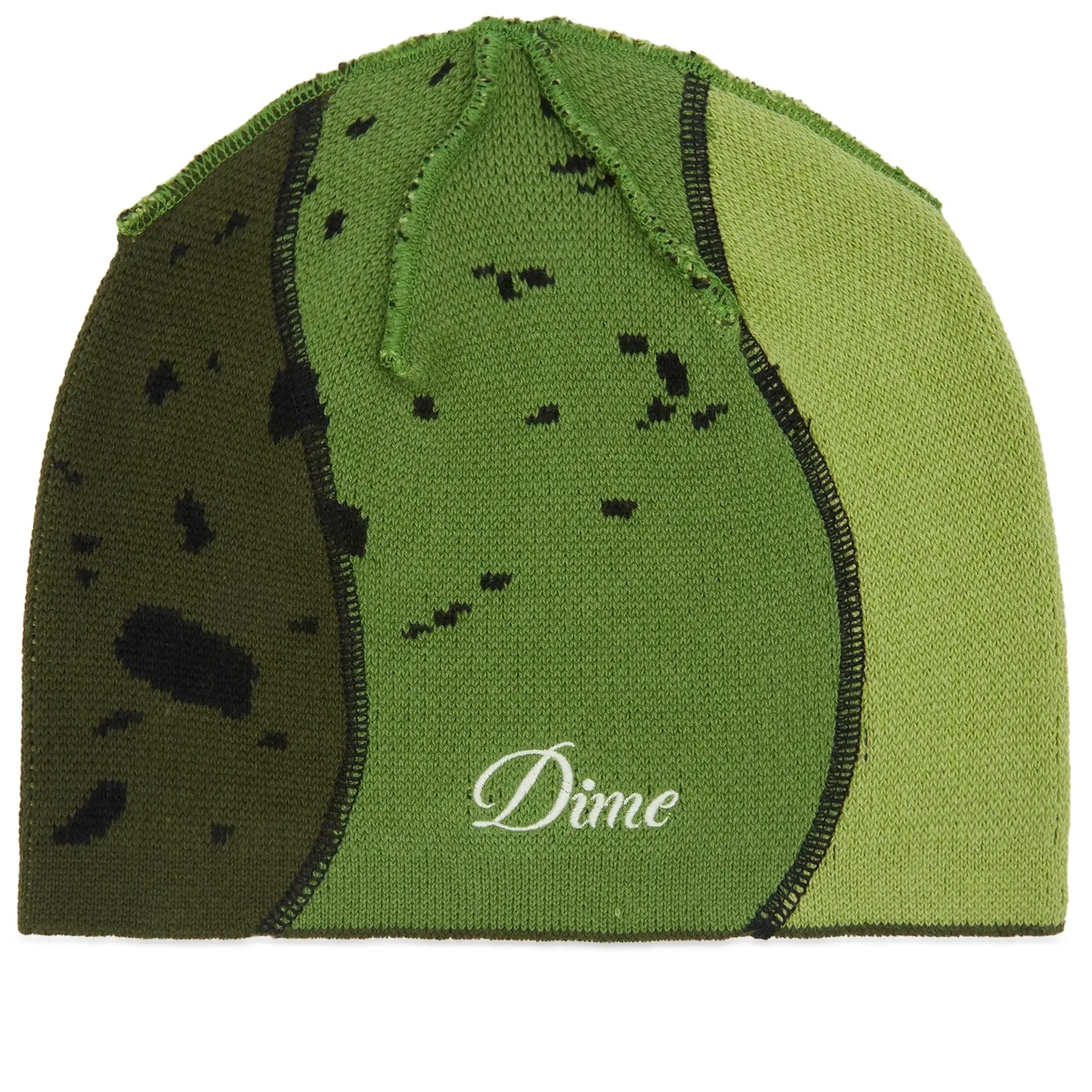 Dime Men's Reverse Stitch Skully Beanie Green