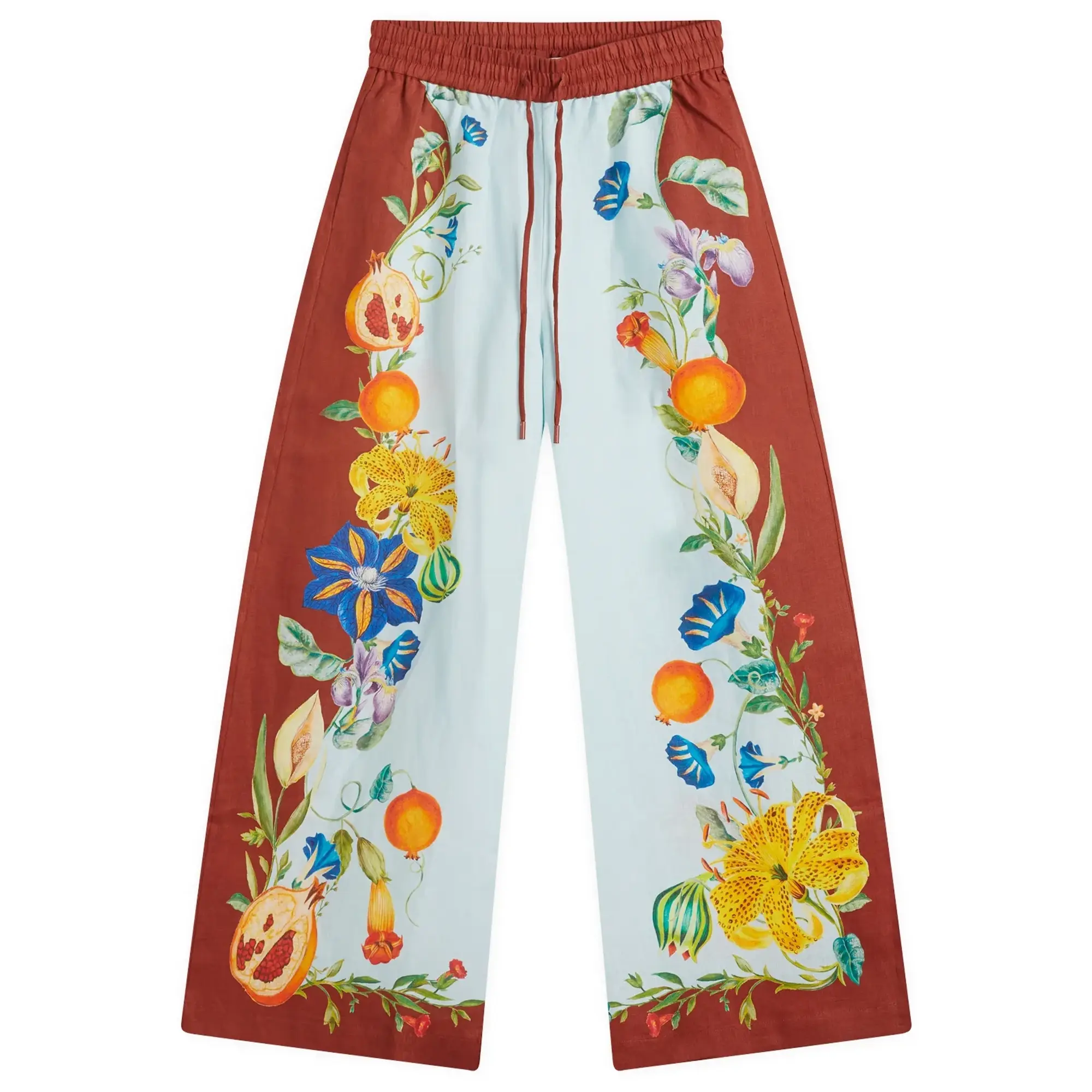 Alemais Women's Dahlia Floral Linen Pant Multi