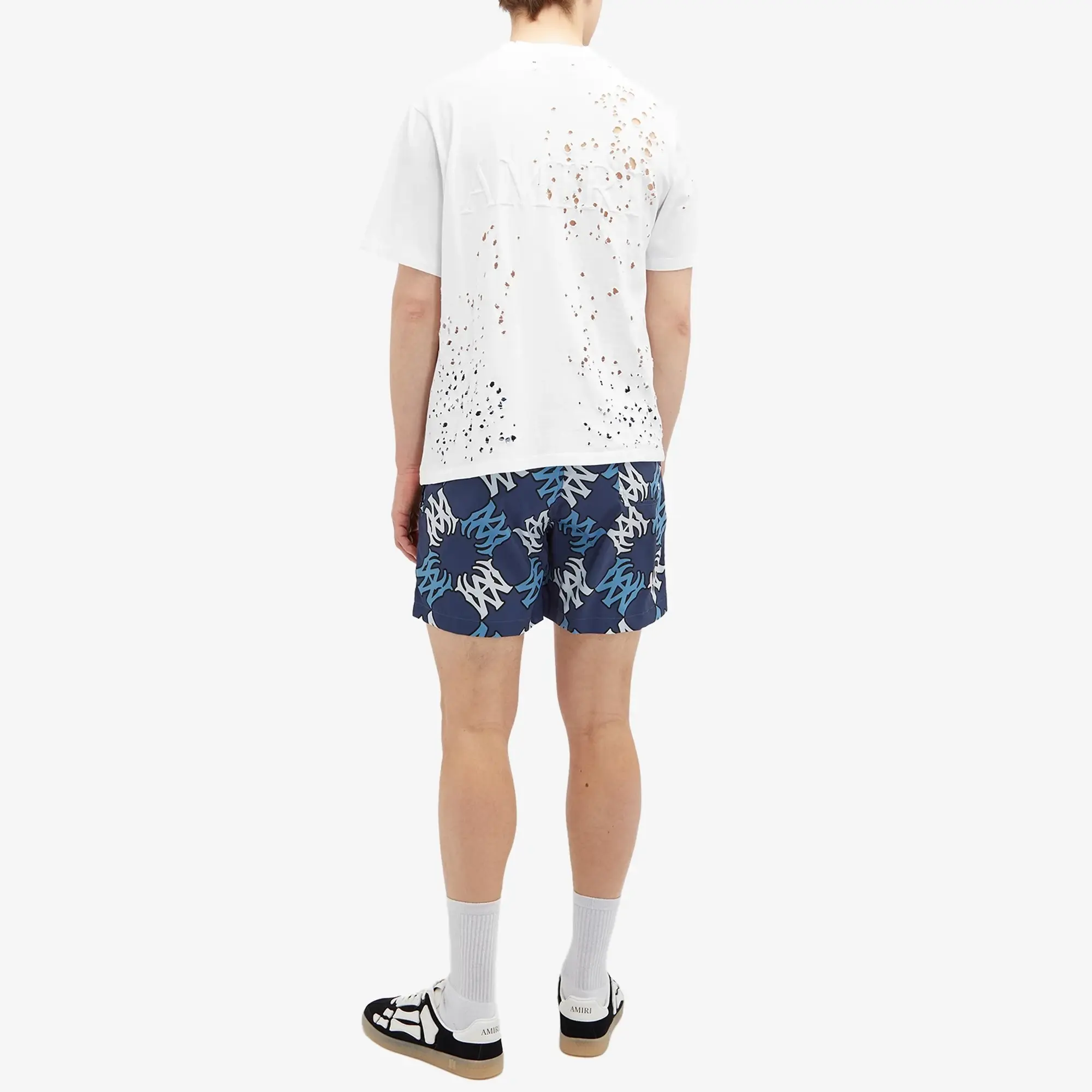AMIRI Men's MA Shotgun Embroidered Logo T-Shirt White