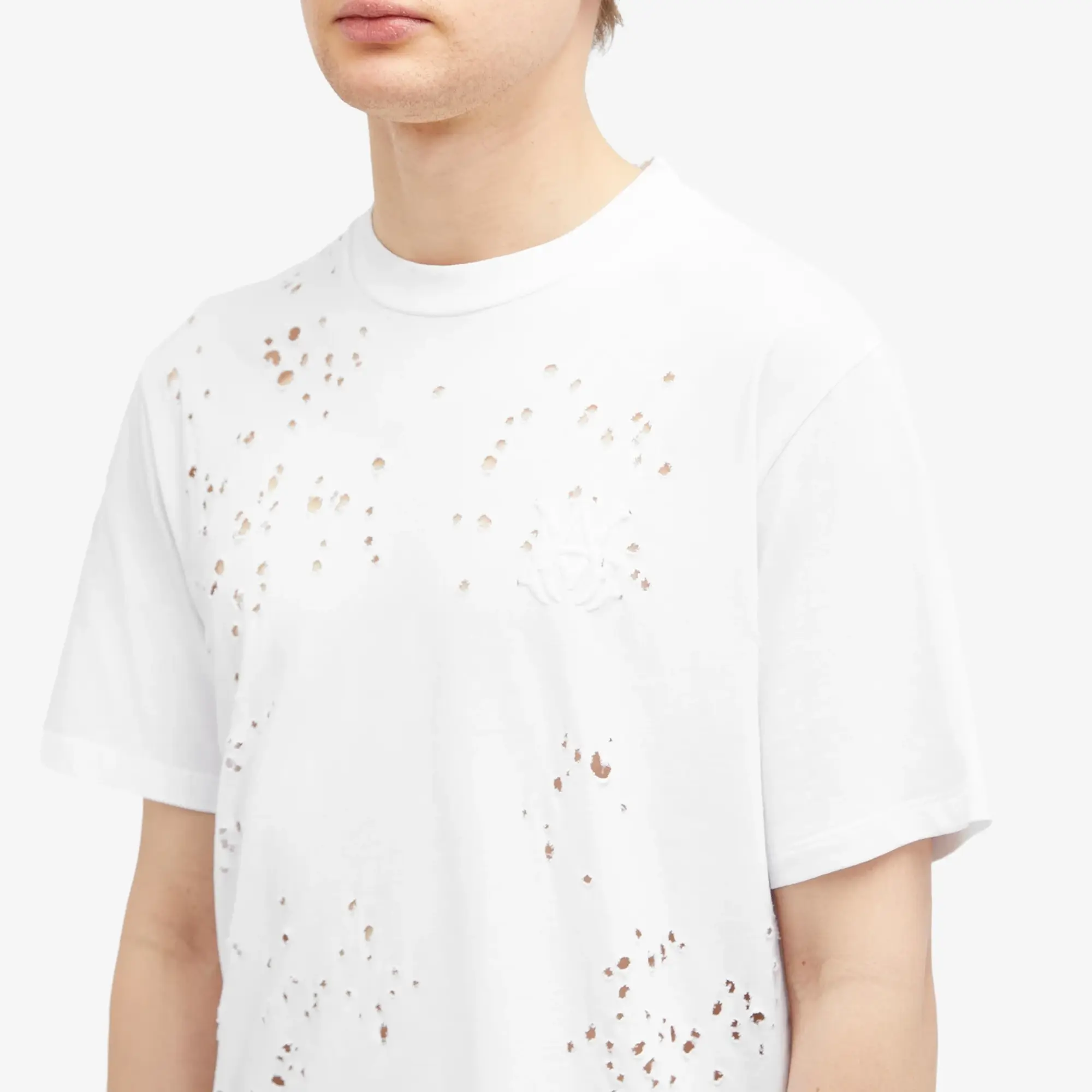 AMIRI Men's MA Shotgun Embroidered Logo T-Shirt White