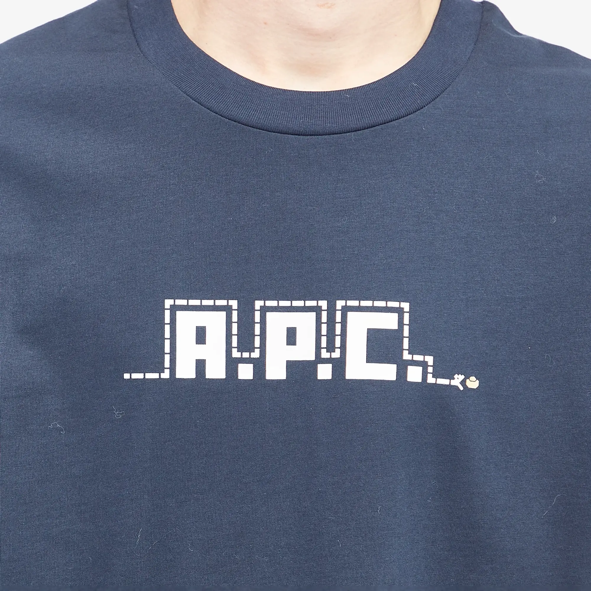 A.P.C. Men's Lunar New Year Snake T-Shirt Dark Navy