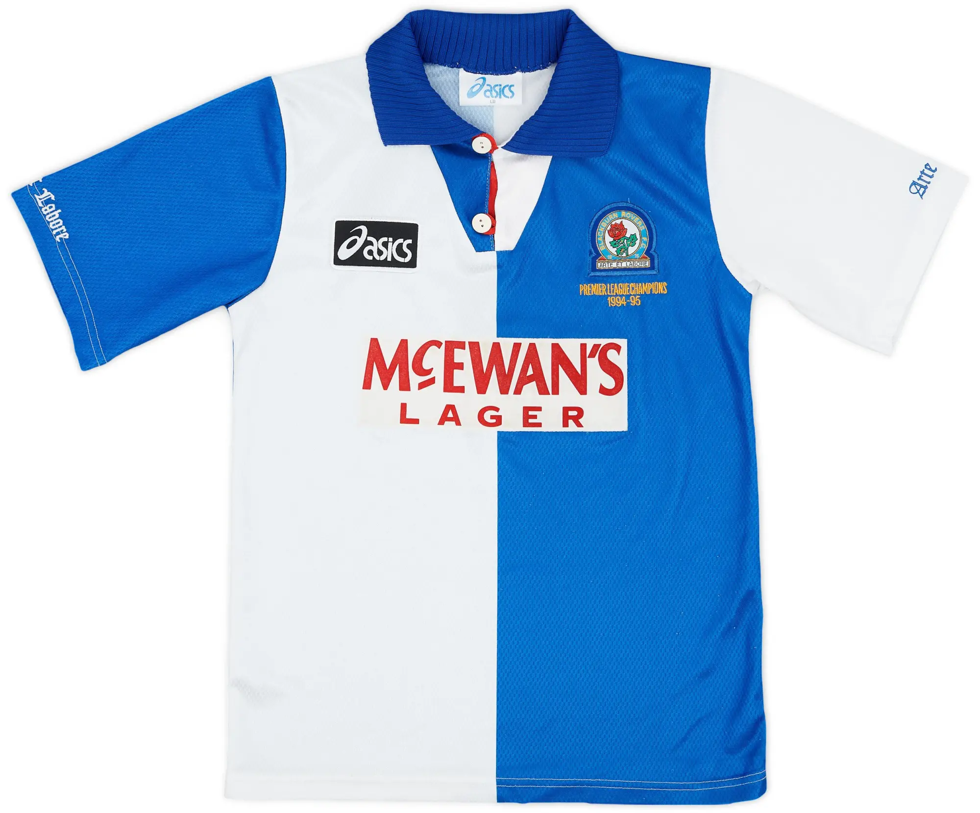 Asics 1995-96 Blackburn Rovers Home Shirt - 8/10 - (L.Boys)