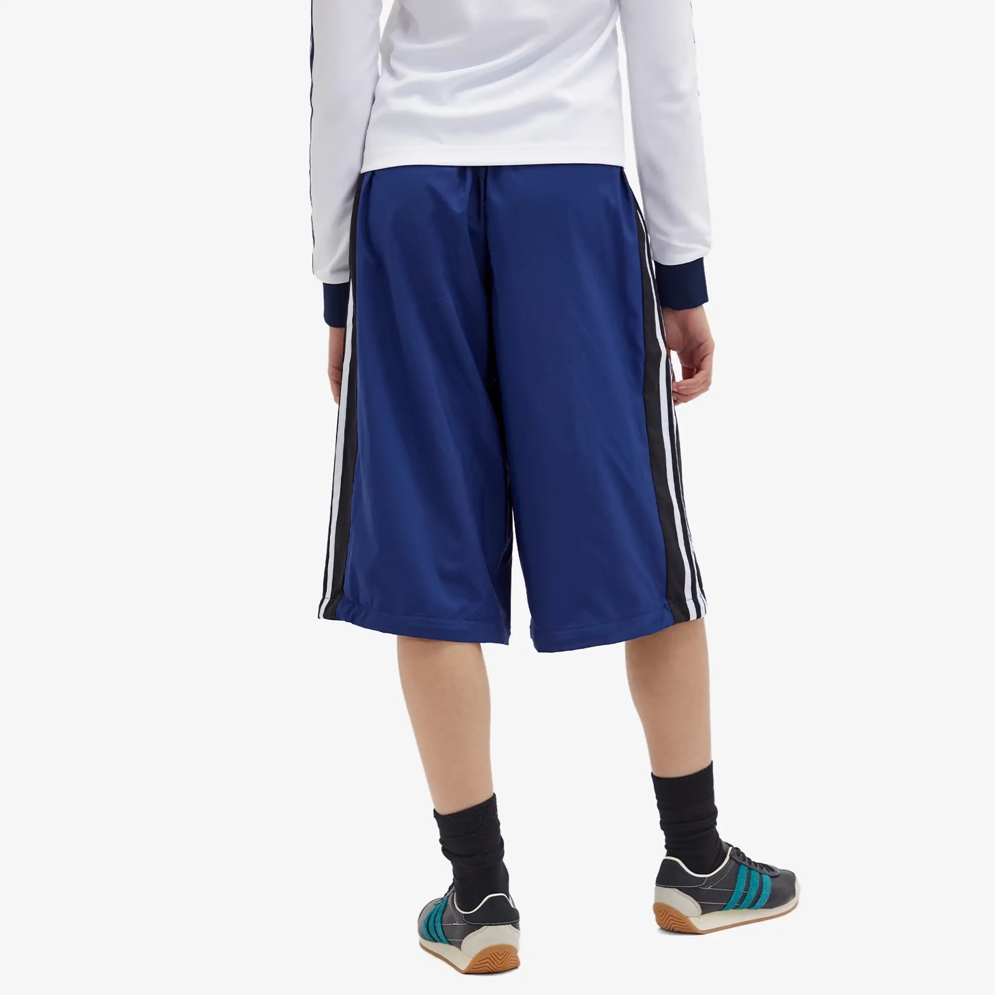 Adidas Women's Rasant Oversized Zip Off Track Pants Dark Blue