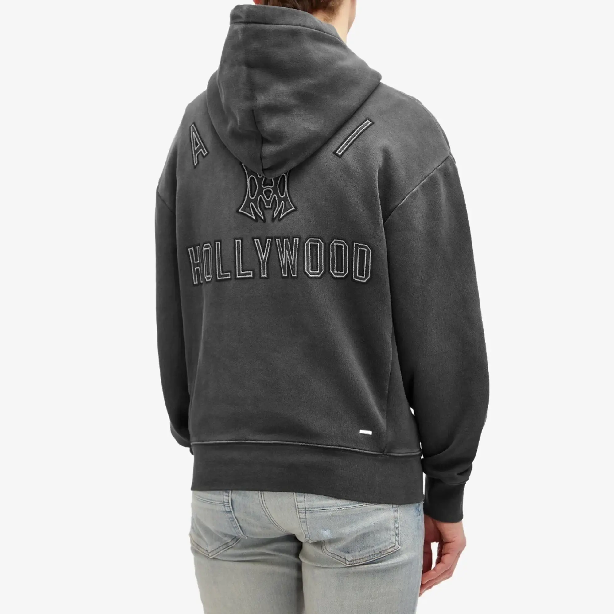 AMIRI Men's Oversized Logo Hoodie Black