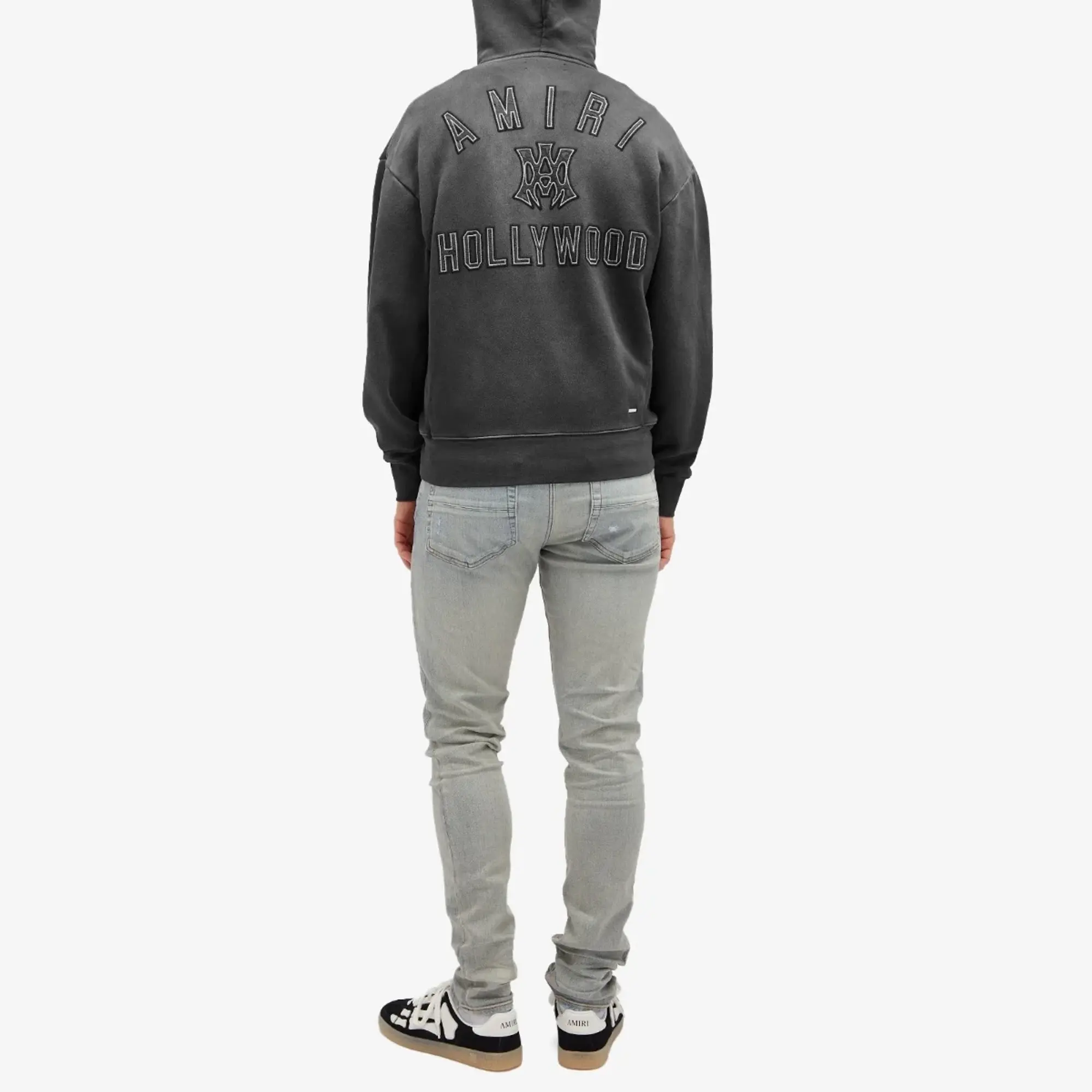 AMIRI Men's Oversized Logo Hoodie Black