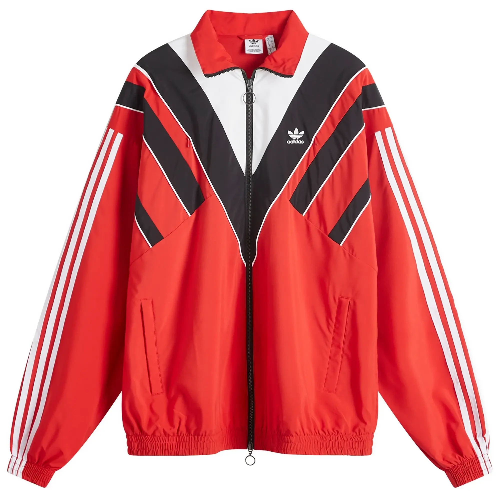 Adidas Women's Rasant Oversized Zip Off Track Top Collegiate Red