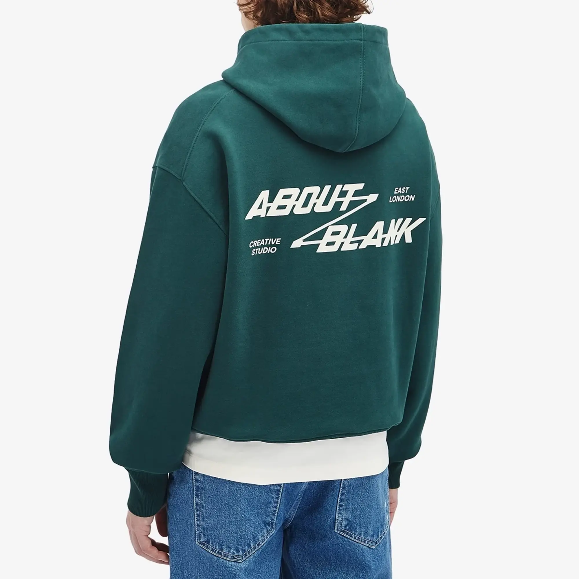 about:blank Men's Defender Hoodie Epsom Green/Ecru
