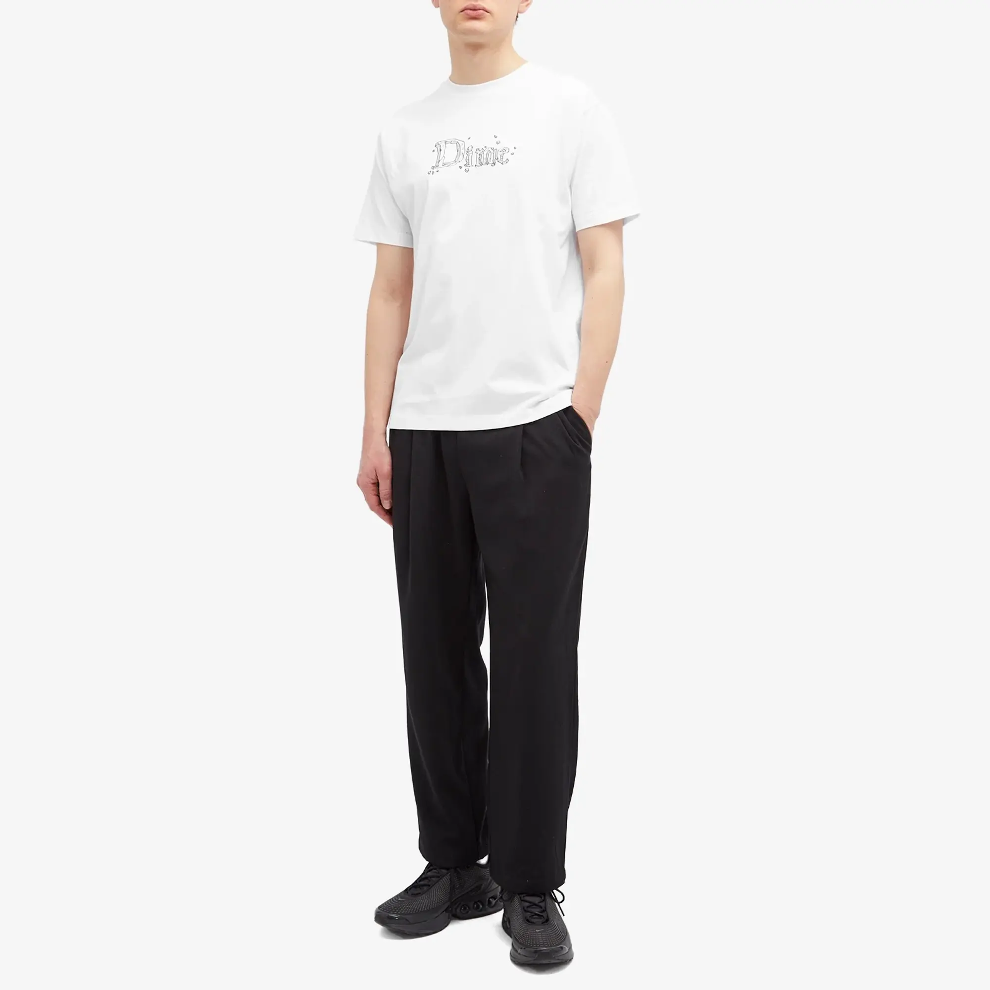 Dime Men's Classic Stone Logo T-Shirt White