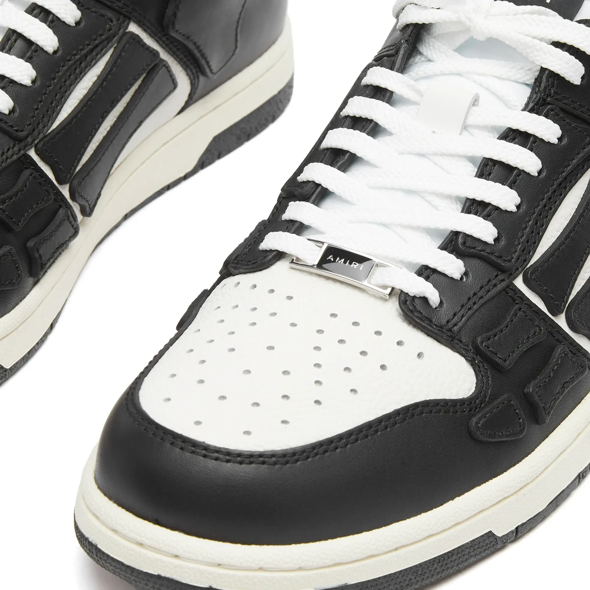 AMIRI Men's Skel Low Top Sneaker Black White