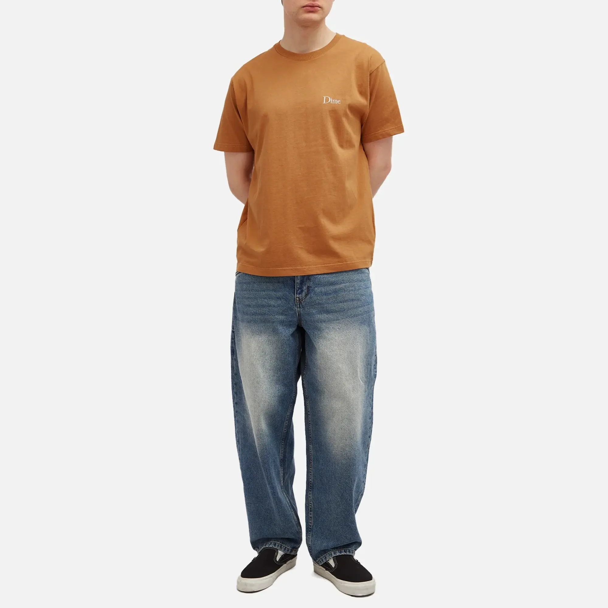 Dime Men's Classic Small Logo T-Shirt Almond