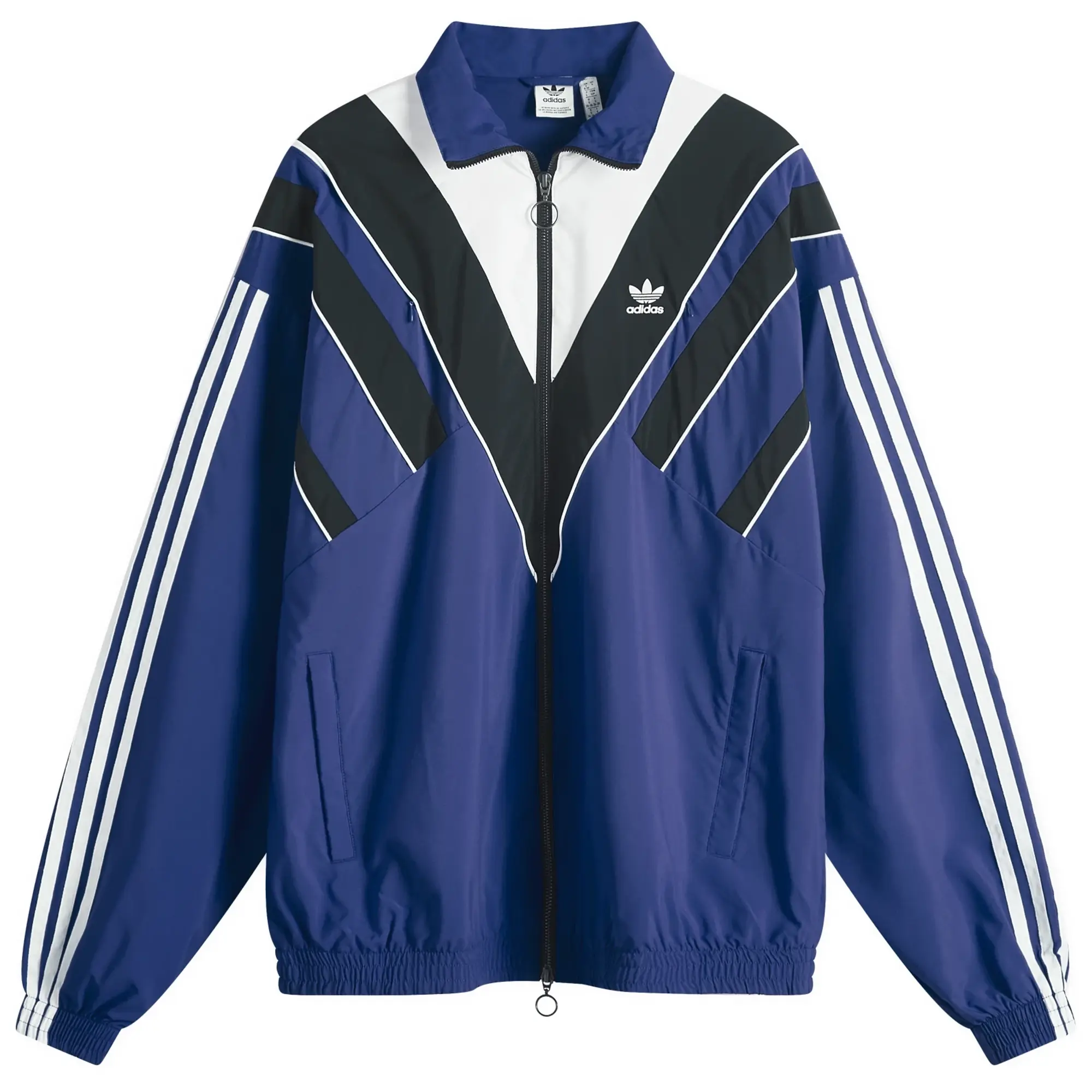 Adidas Women's Rasant Oversized Zip Off Track Top Dark Blue