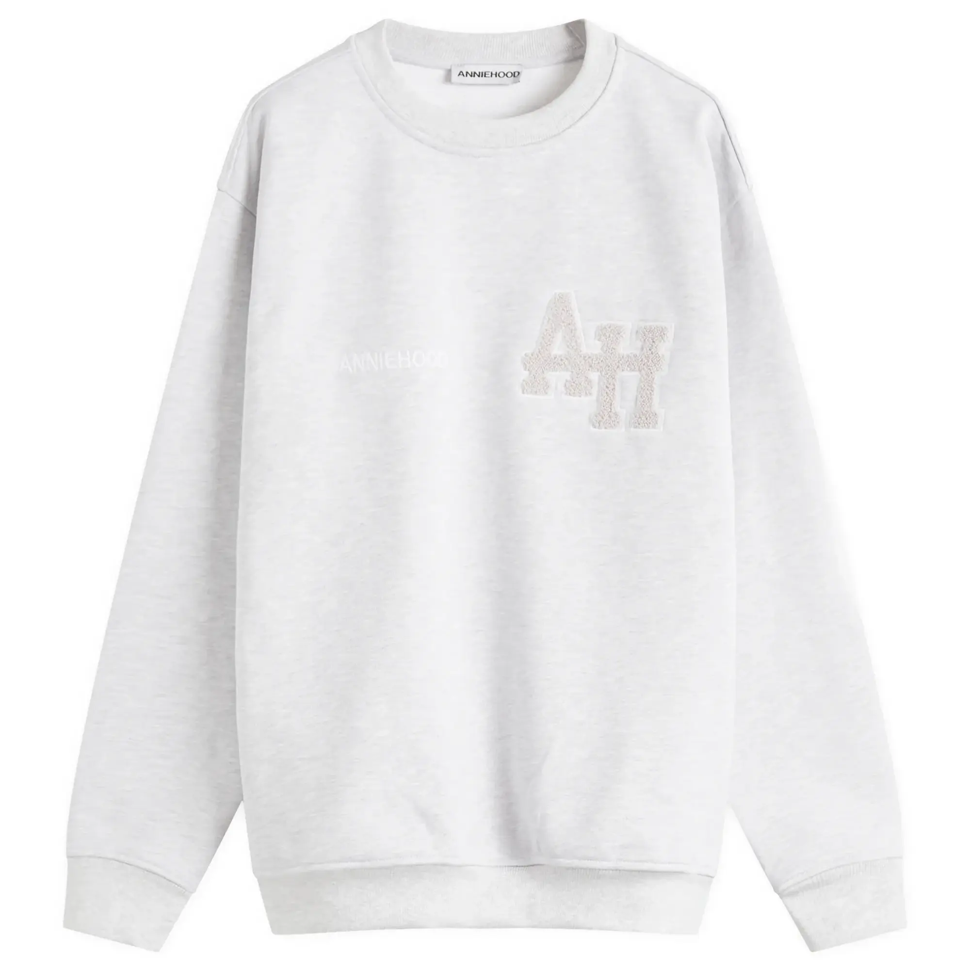 ANNIE HOOD Men's College Sweatshirt Grey/White