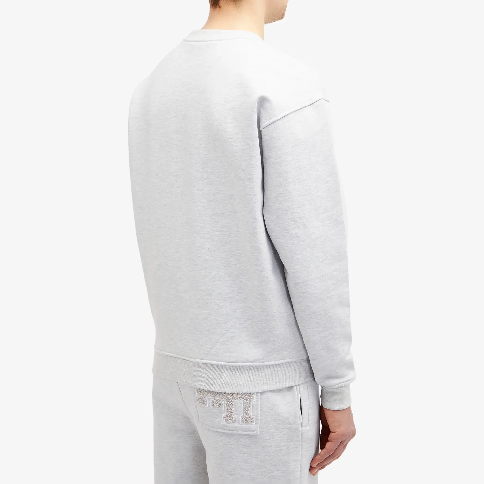 ANNIE HOOD Men's College Sweatshirt Grey/White