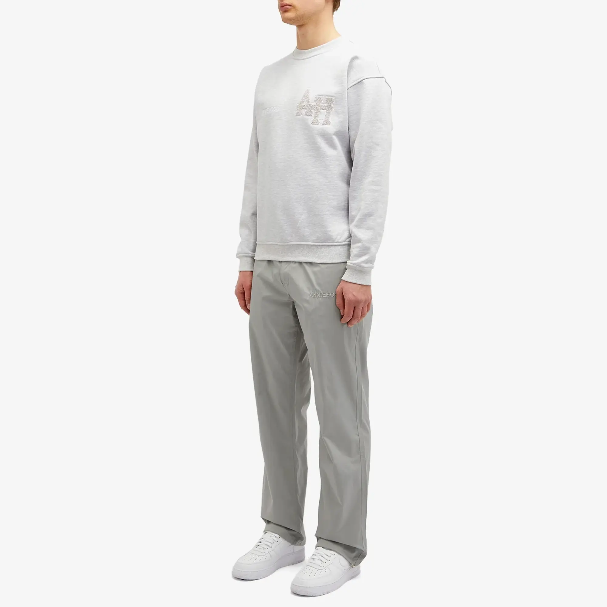 ANNIE HOOD Men's Nylon Track Pant Silver