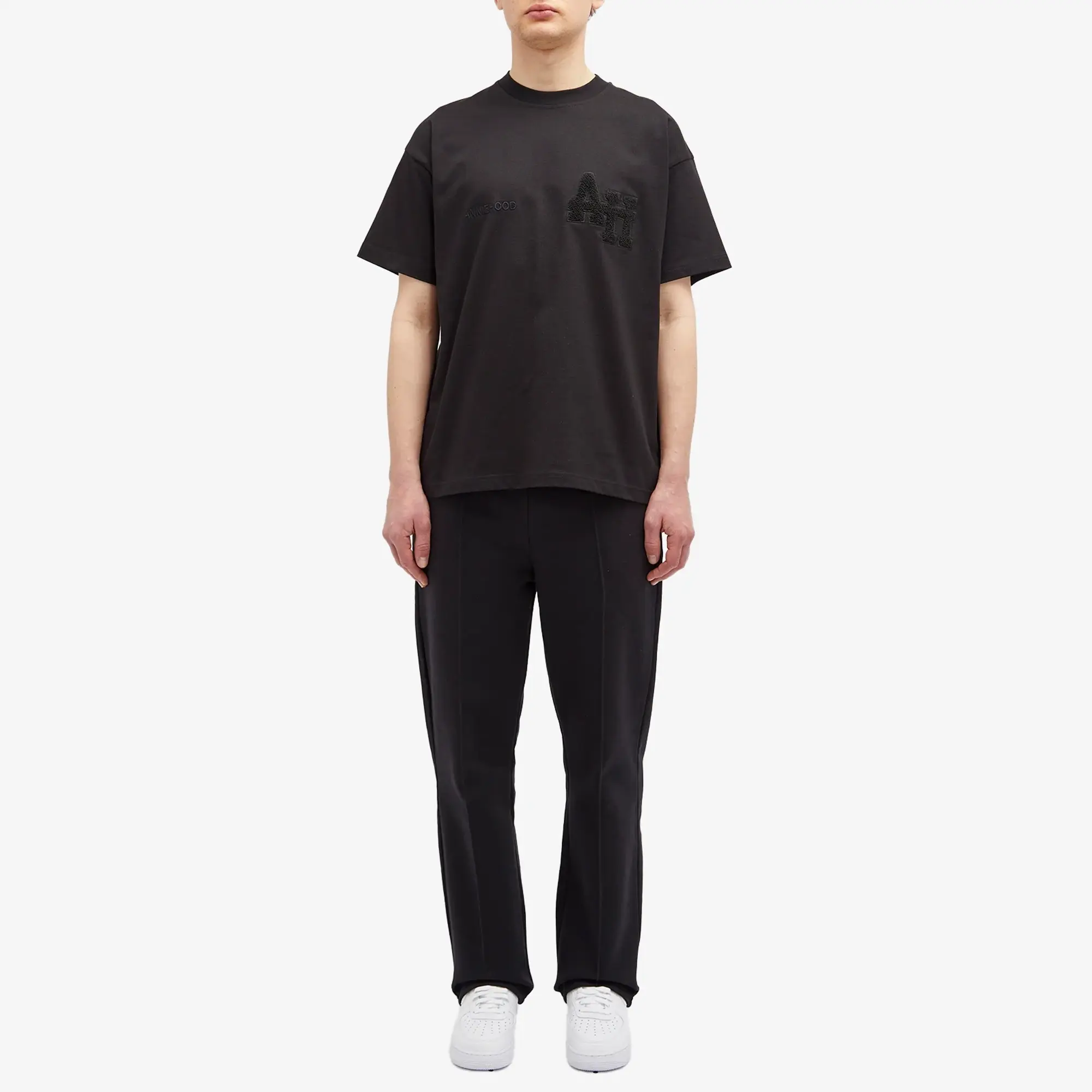 ANNIE HOOD Men's College T-Shirt Black