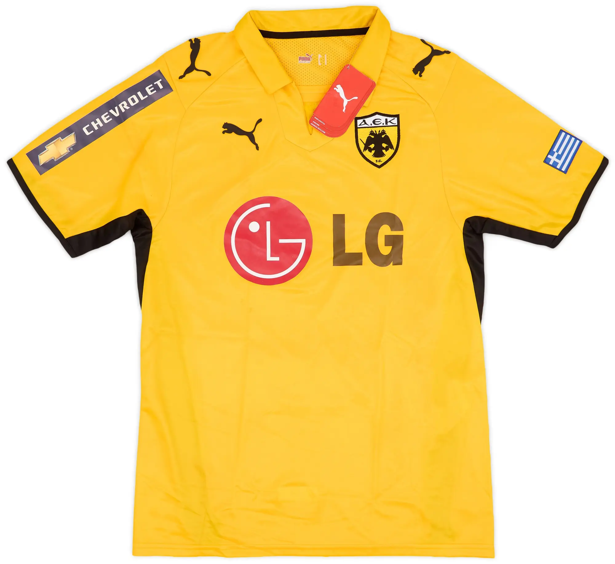 Puma 2008-09 AEK Athens Home Shirt (S)