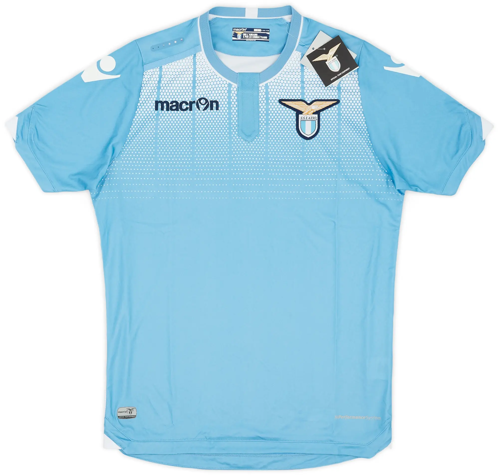 Macron 2015-16 Lazio Home Shirt (S)