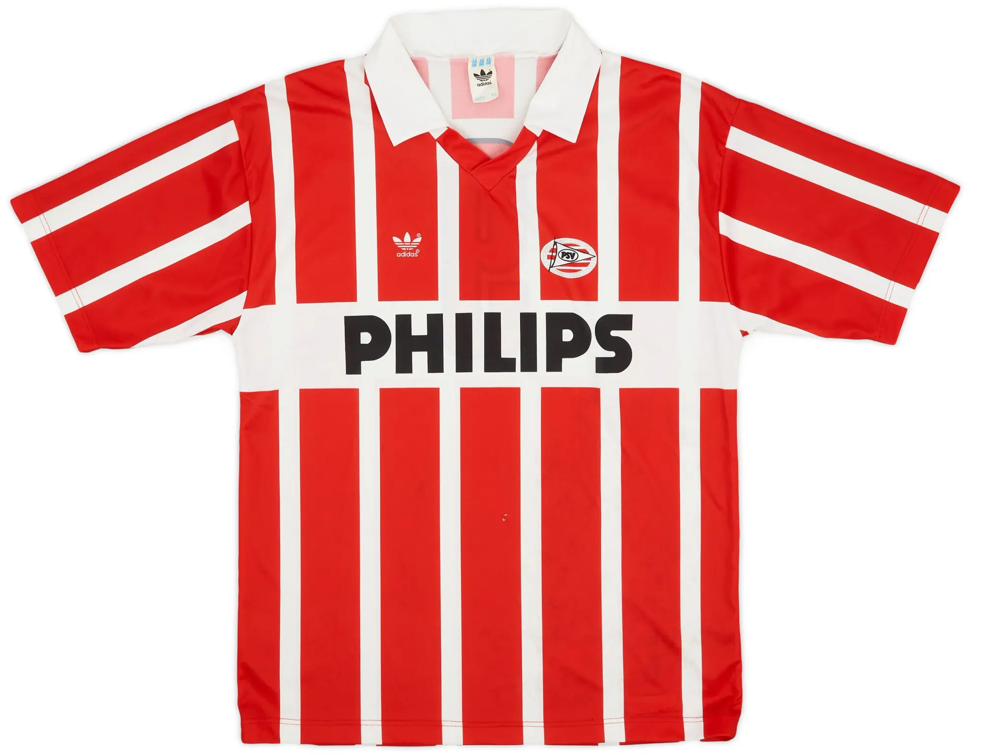 adidas 1990-92 PSV Home Shirt #9 (Romario) #9 - 4/10 - (XL)