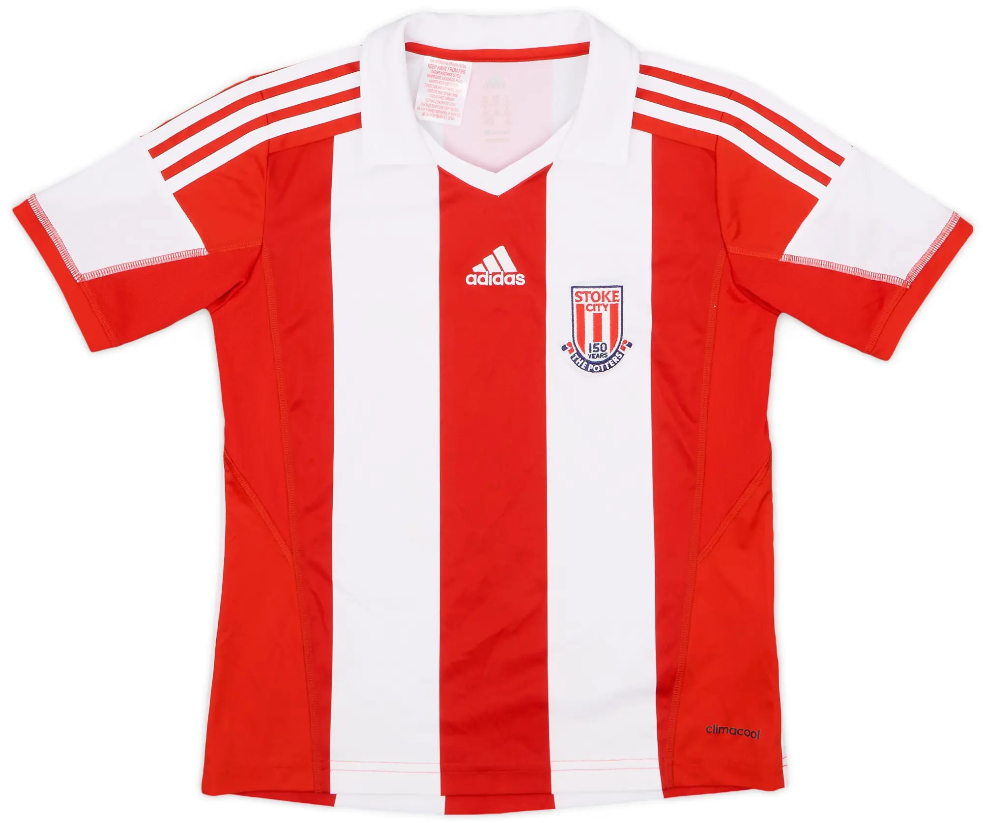 adidas 2013-14 Stoke City '150 Years' Home Shirt - 9/10 - (M.Boys)